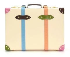 Globe-Trotter X Golf le Fleur* Centenary 20” suitcase, Cream, Pink, Green, UK.