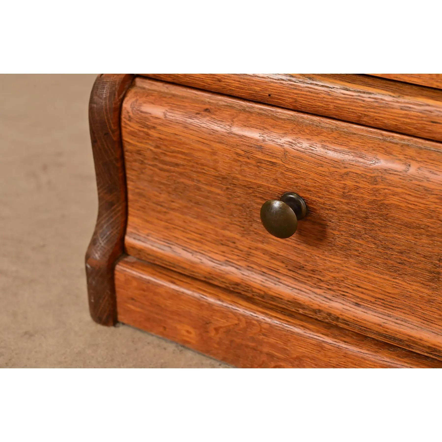 Globe Wernicke Antique Arts & Crafts Oak Four-Stack Barrister Bookcase For Sale 3