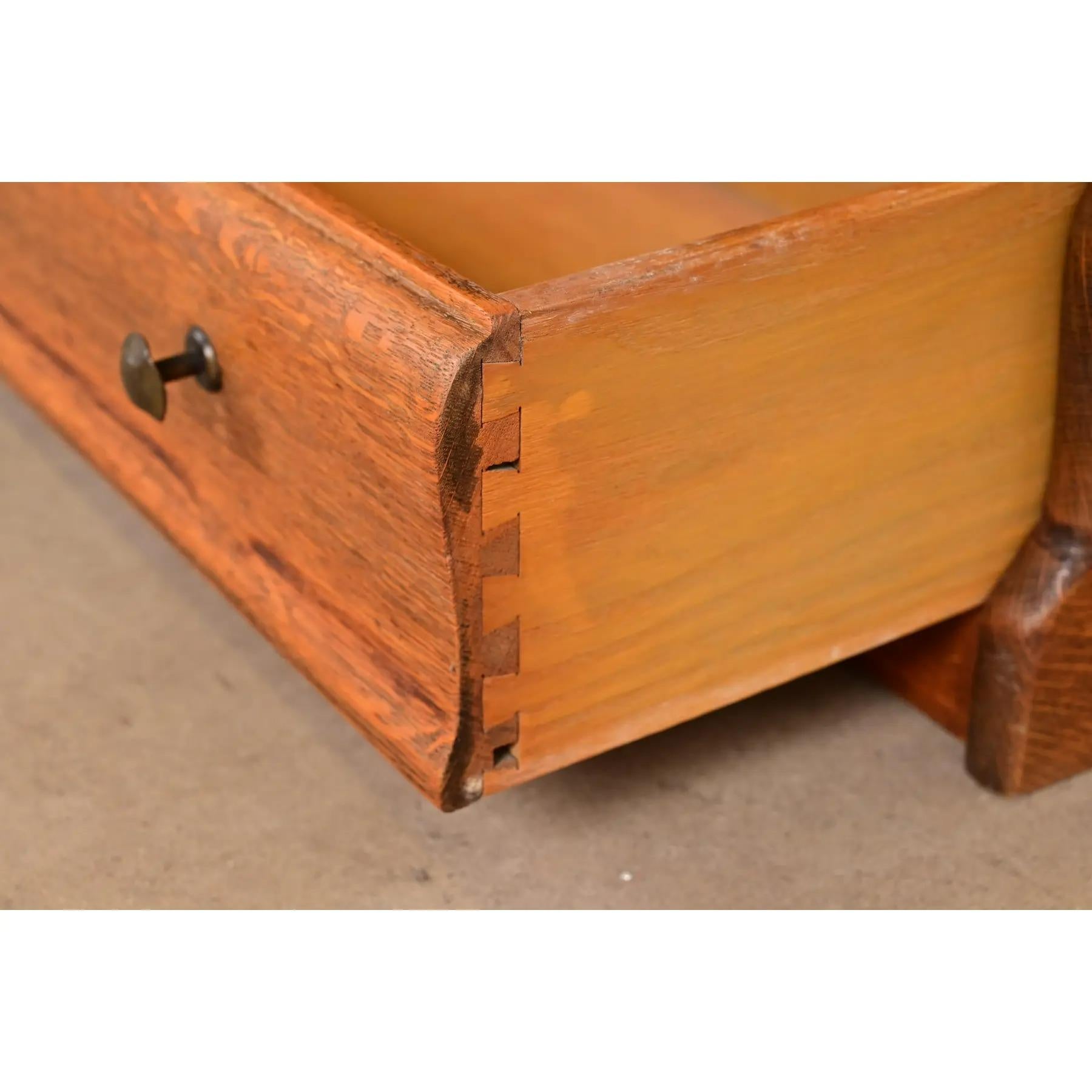 Globe Wernicke Antique Arts & Crafts Oak Four-Stack Barrister Bookcase For Sale 2