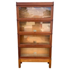 Globe Wernicke Antique Oak Four-Stack Barrister Bookcase, circa 1900
