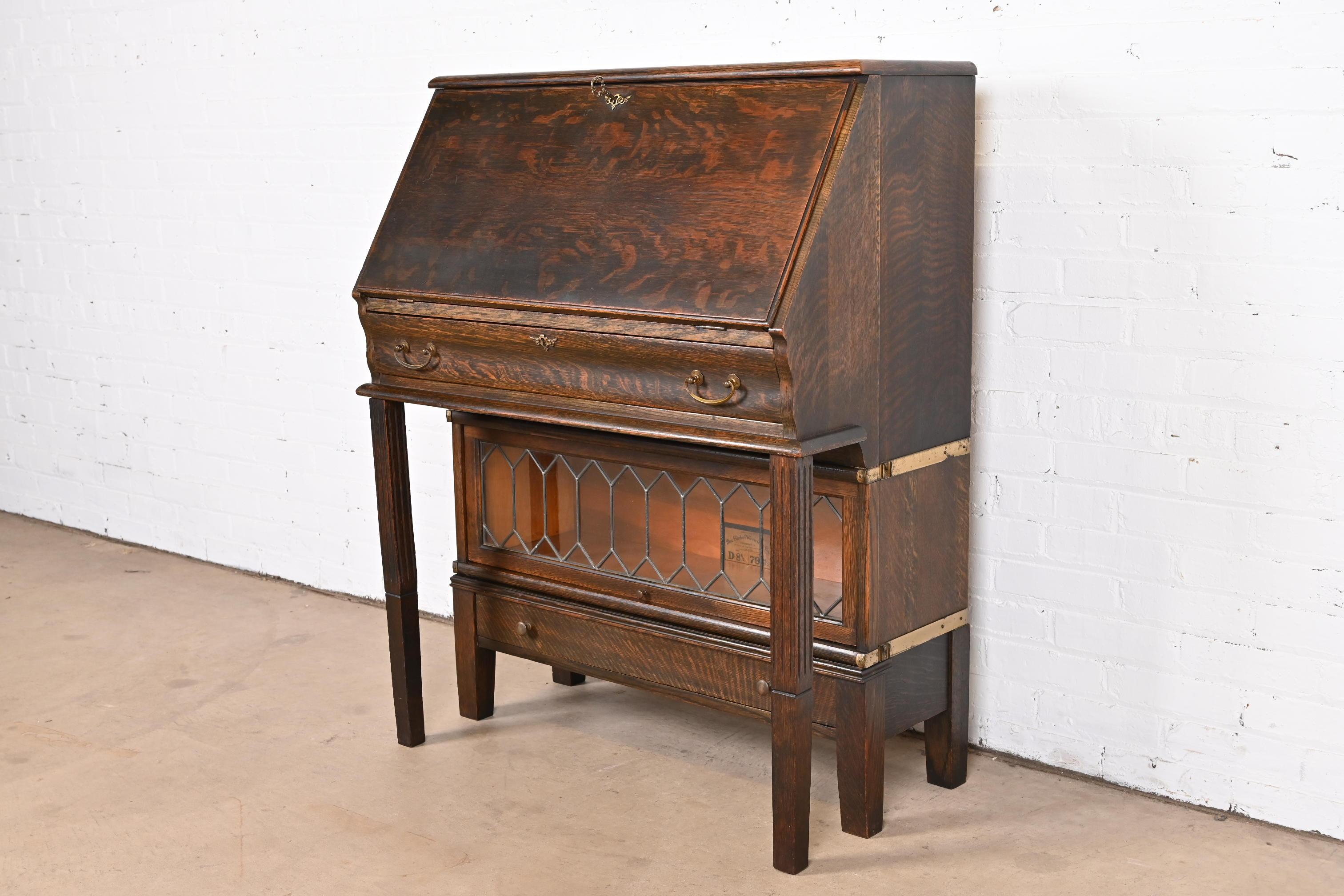 antique oak secretary