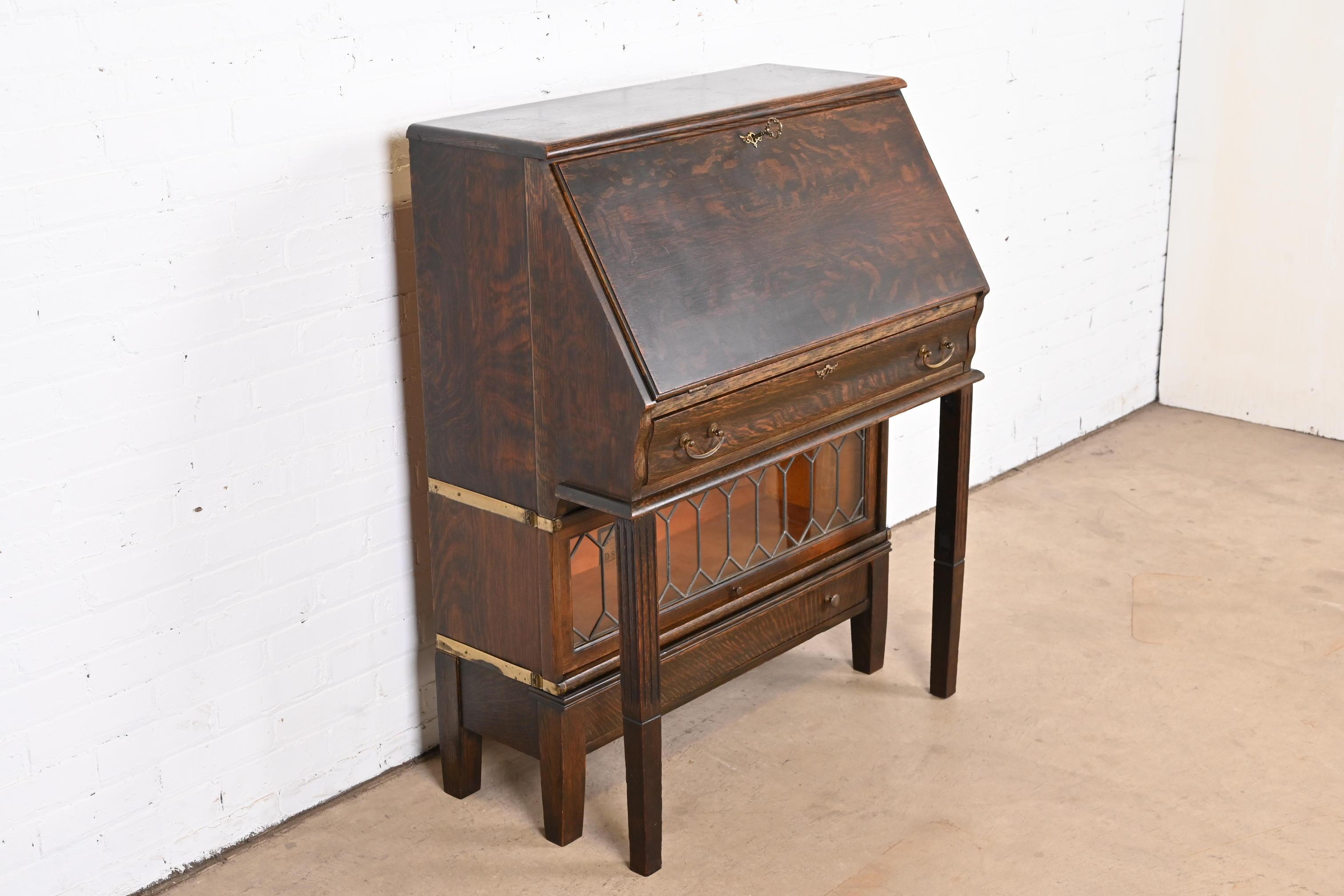 antique oak secretary