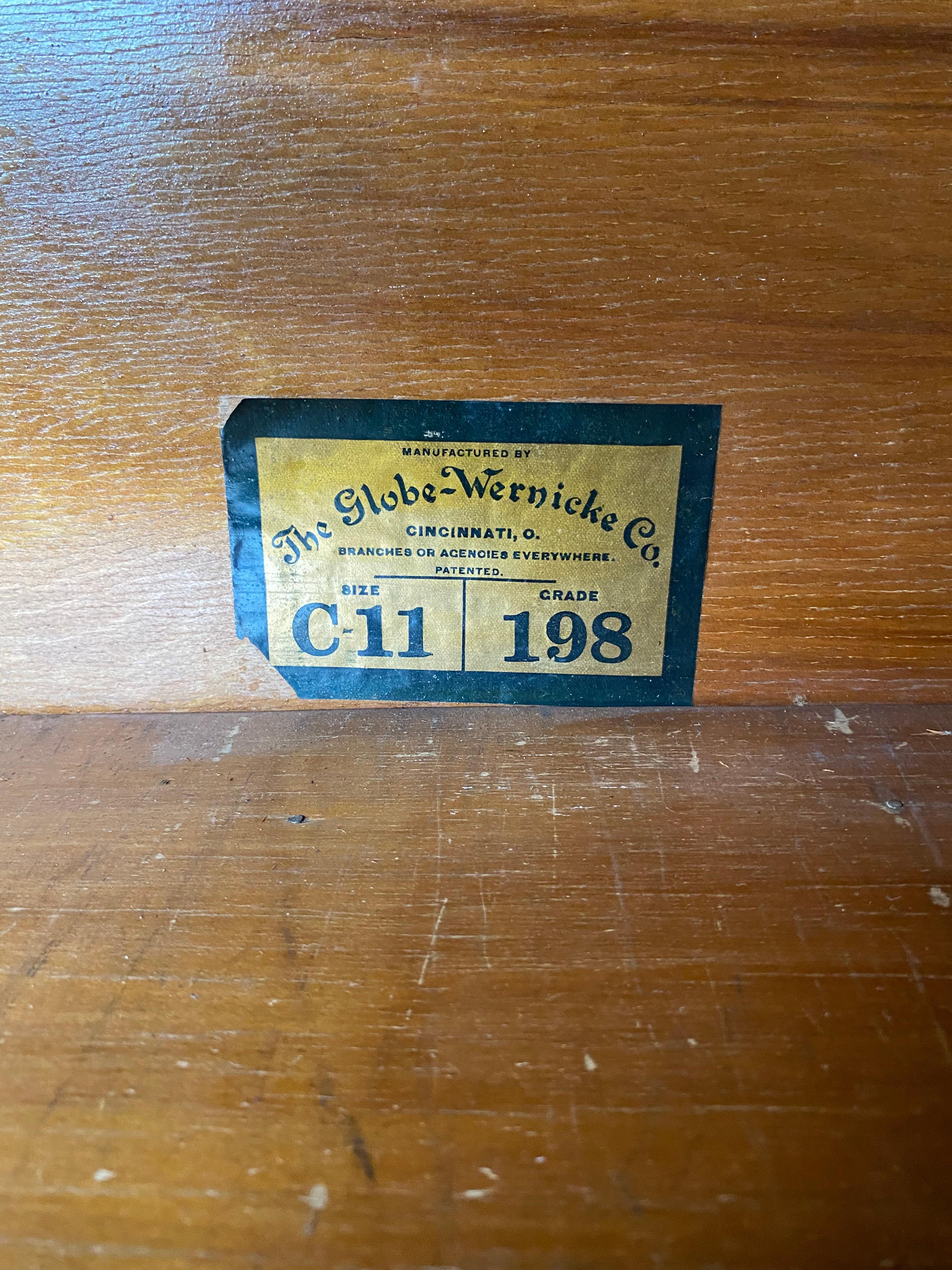 Metal Globe Wernicke Barrister Bookcase