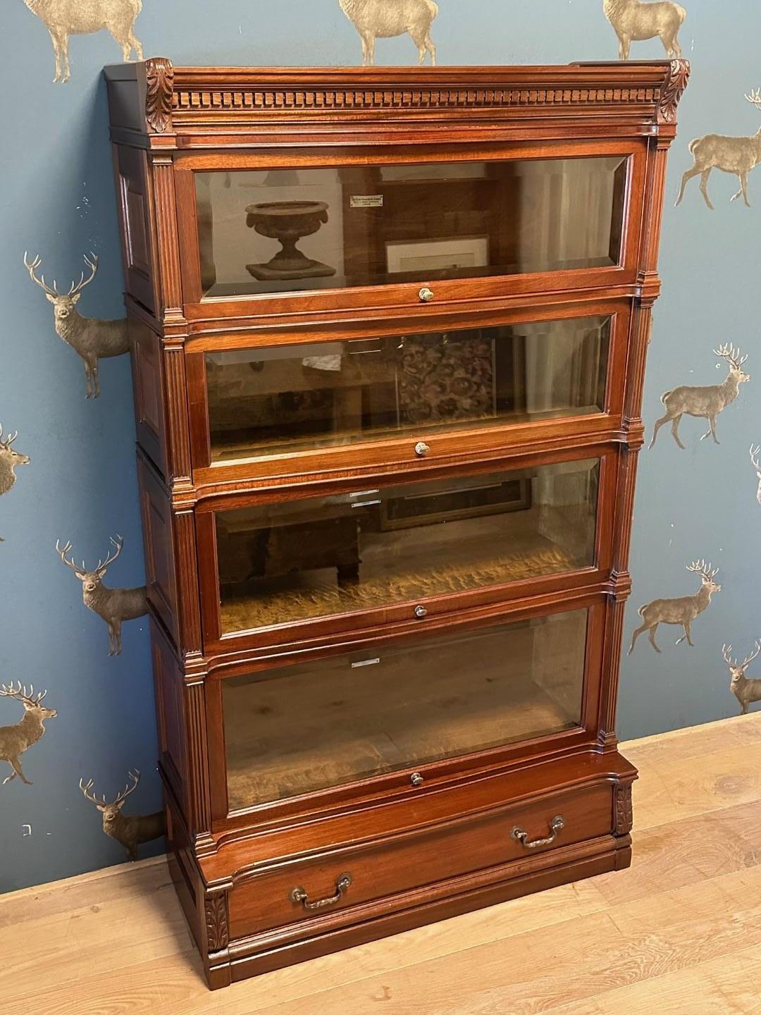 British Globe Wernicke Bookcase For Sale