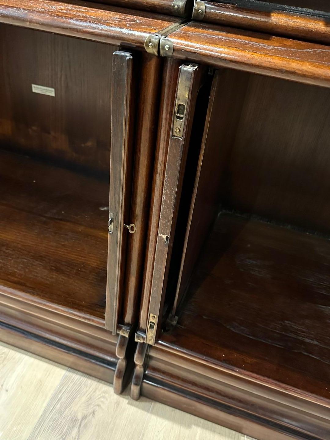 Walnut Globe Wernicke bookcase