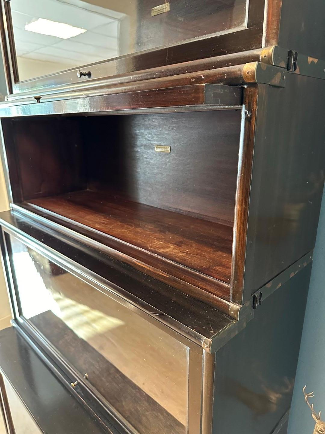Walnut Globe Wernicke Bookcase