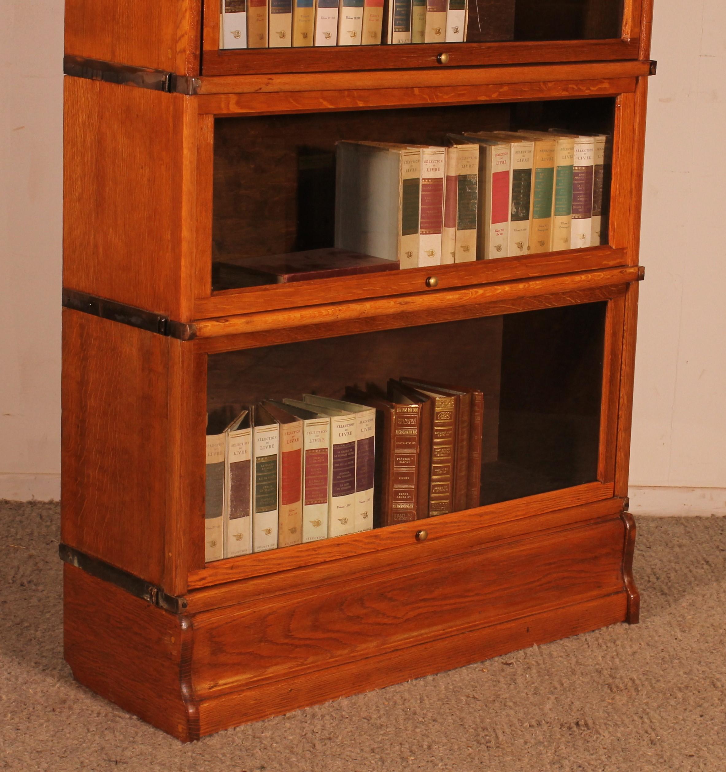 Britannico Libreria Globe Wernicke in Oak Oak con 5 Elementi in vendita