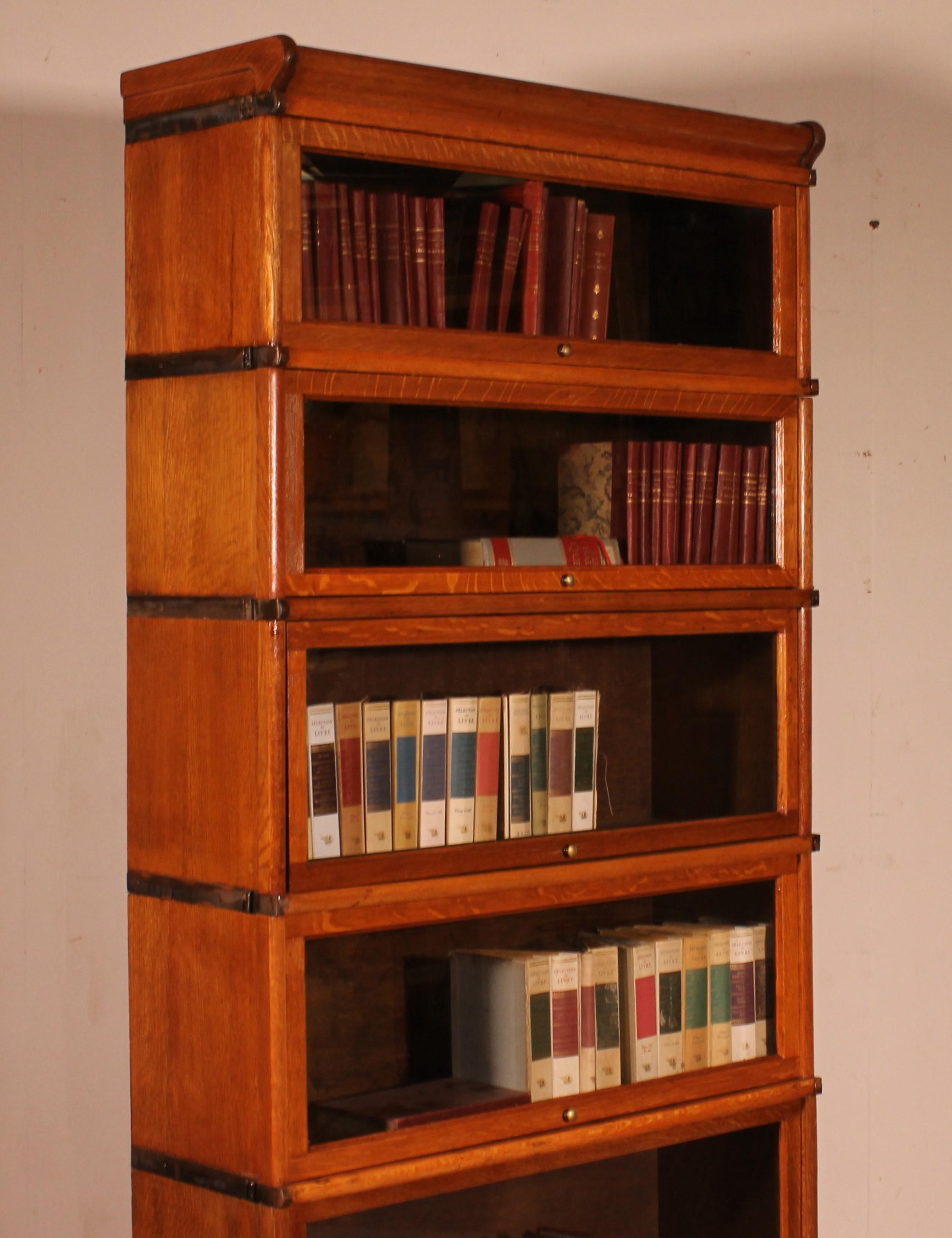 Libreria Globe Wernicke in Oak Oak con 5 Elementi In condizioni buone in vendita a Brussels, Brussels