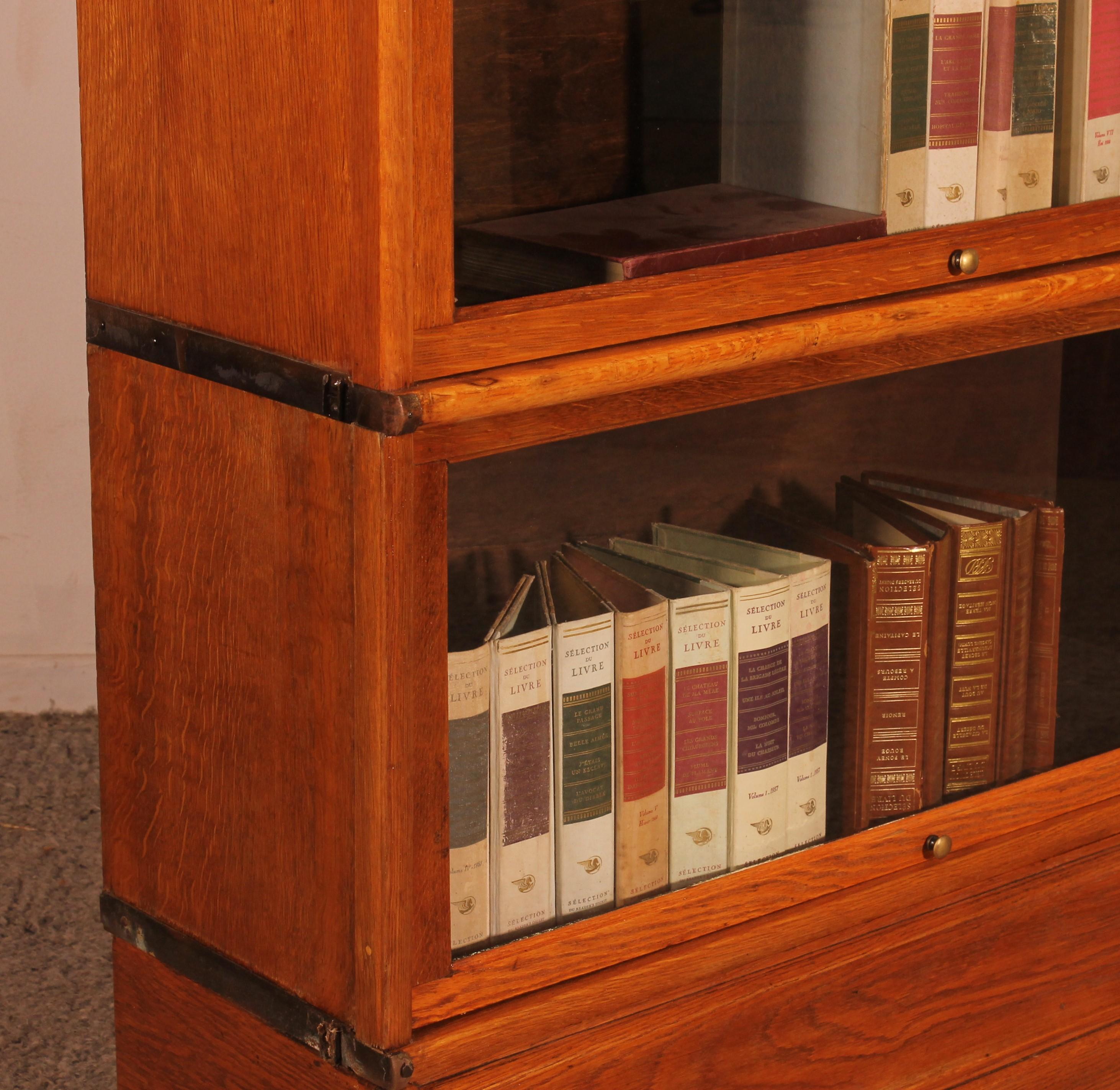XIX secolo Libreria Globe Wernicke in Oak Oak con 5 Elementi in vendita