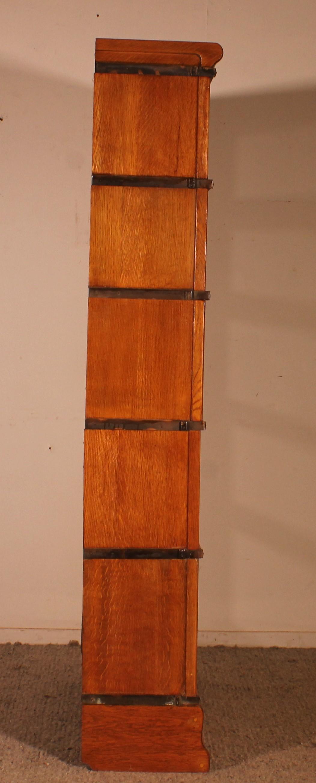 Libreria Globe Wernicke in Oak Oak con 5 Elementi in vendita 2