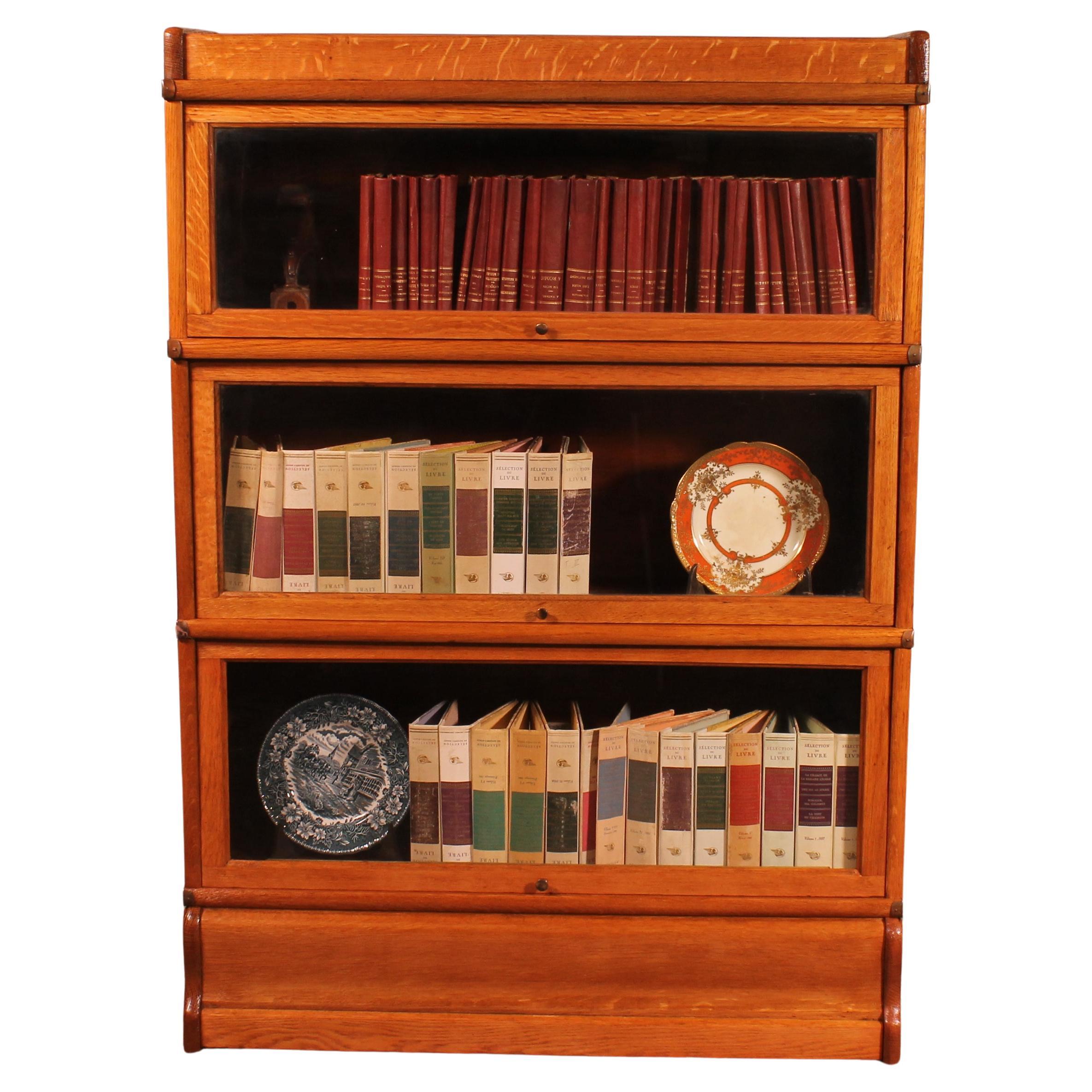 Corner Arrangement Globe Wernicke Bookcase For Sale at 1stDibs