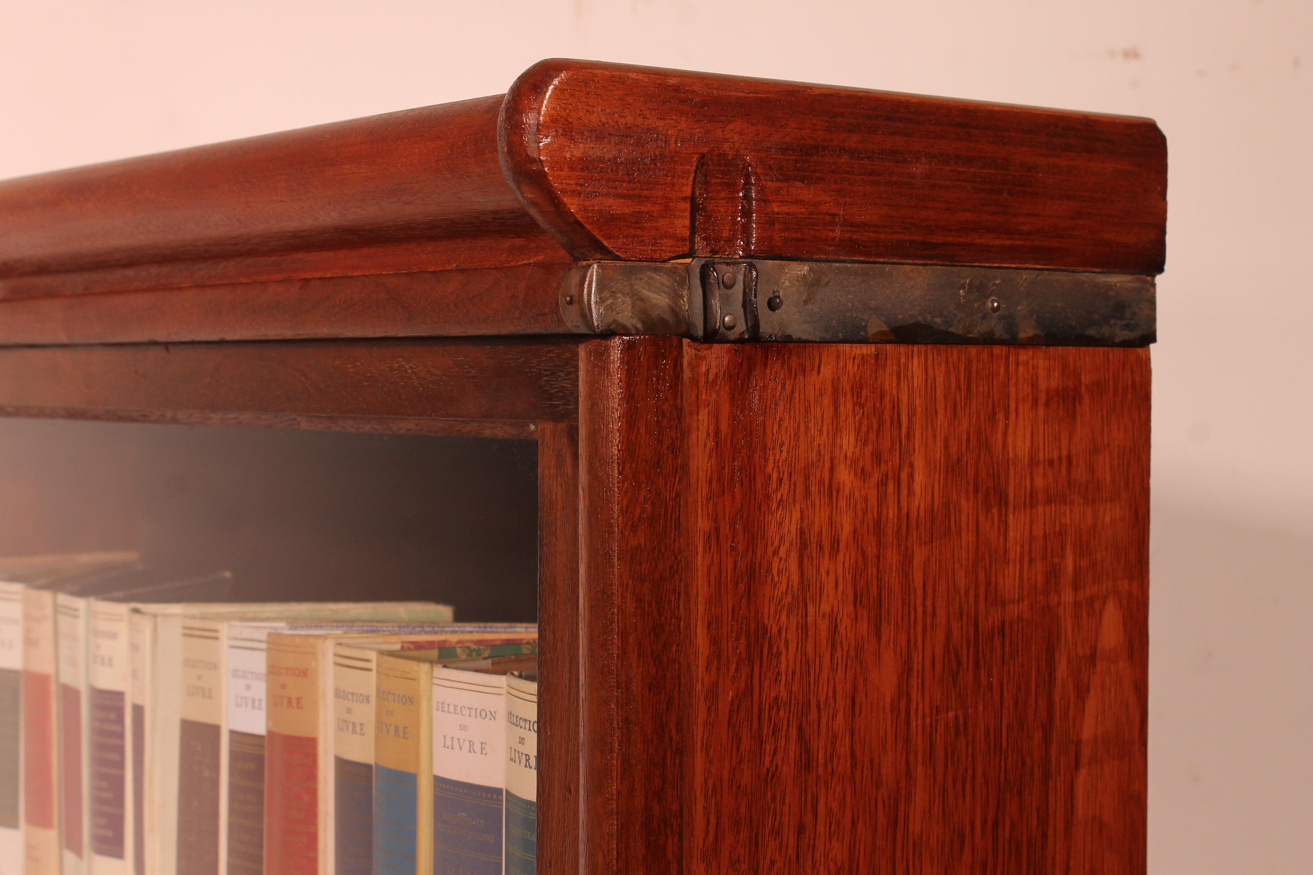 Mogano Libreria Globe Wernicke in mogano di 3 elementi in vendita