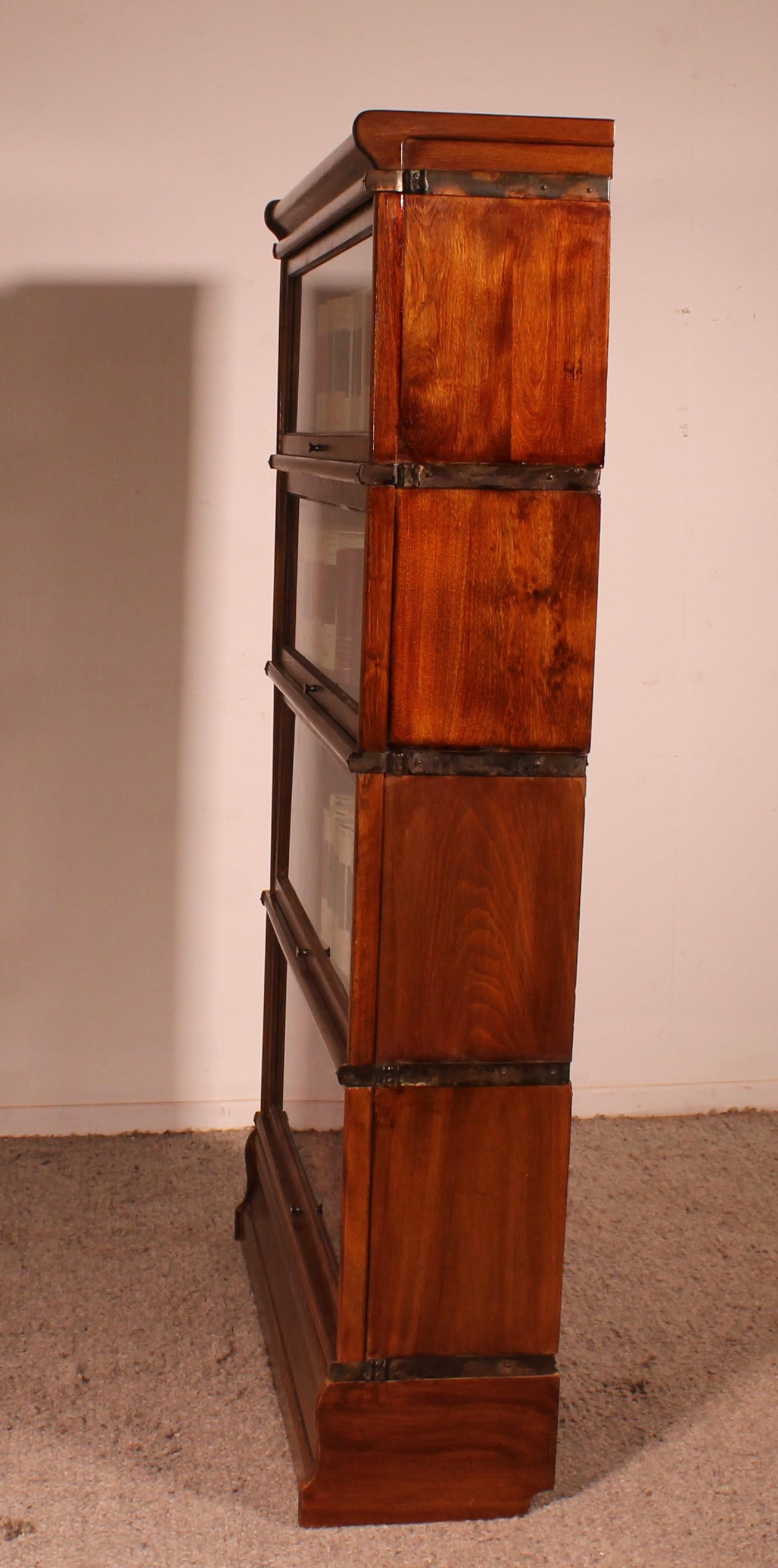 Globe Wernicke Bookcase In Mahogany Of 4 Elements For Sale 6