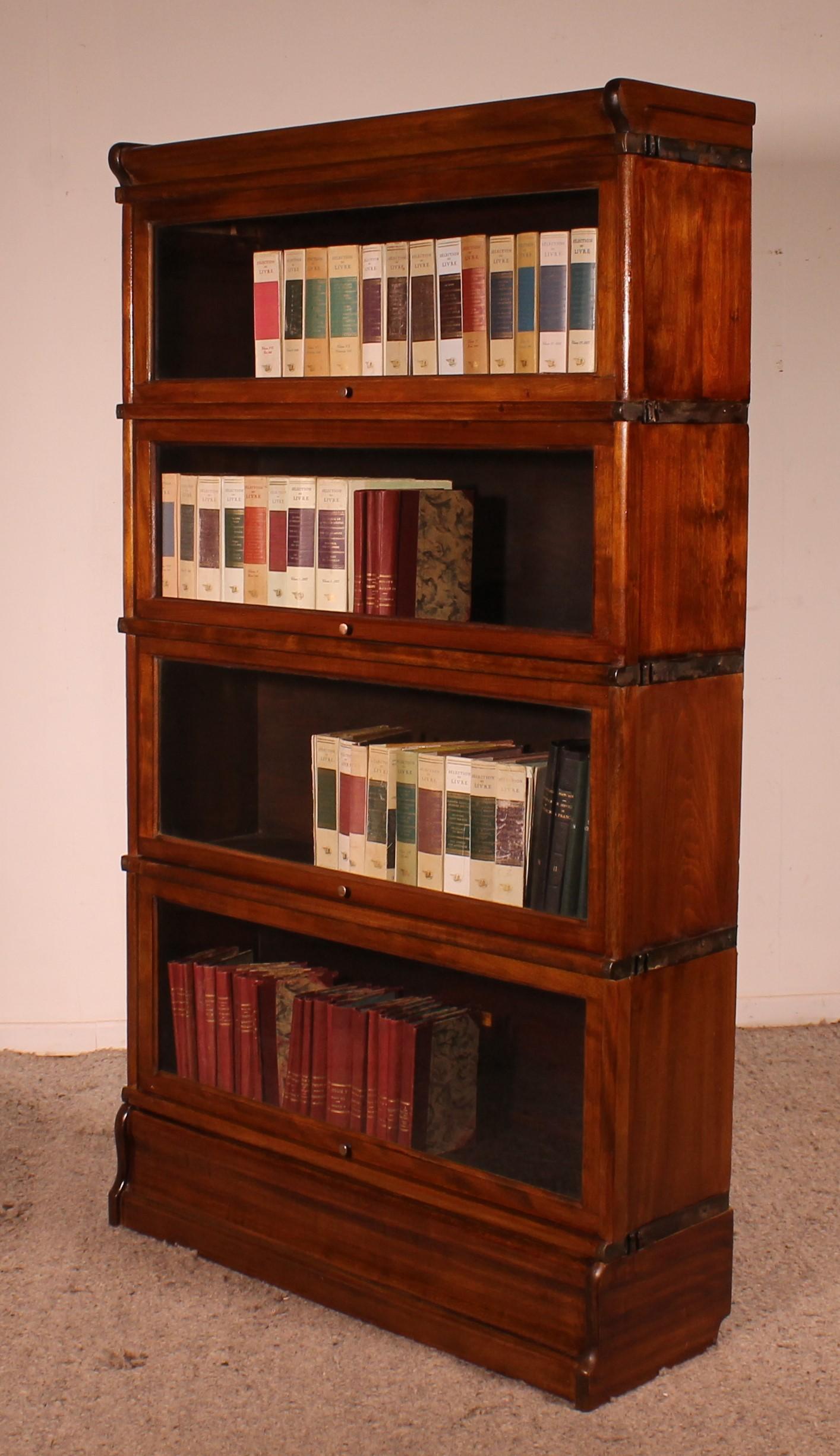 Globe Wernicke Bookcase In Mahogany Of 4 Elements For Sale 7