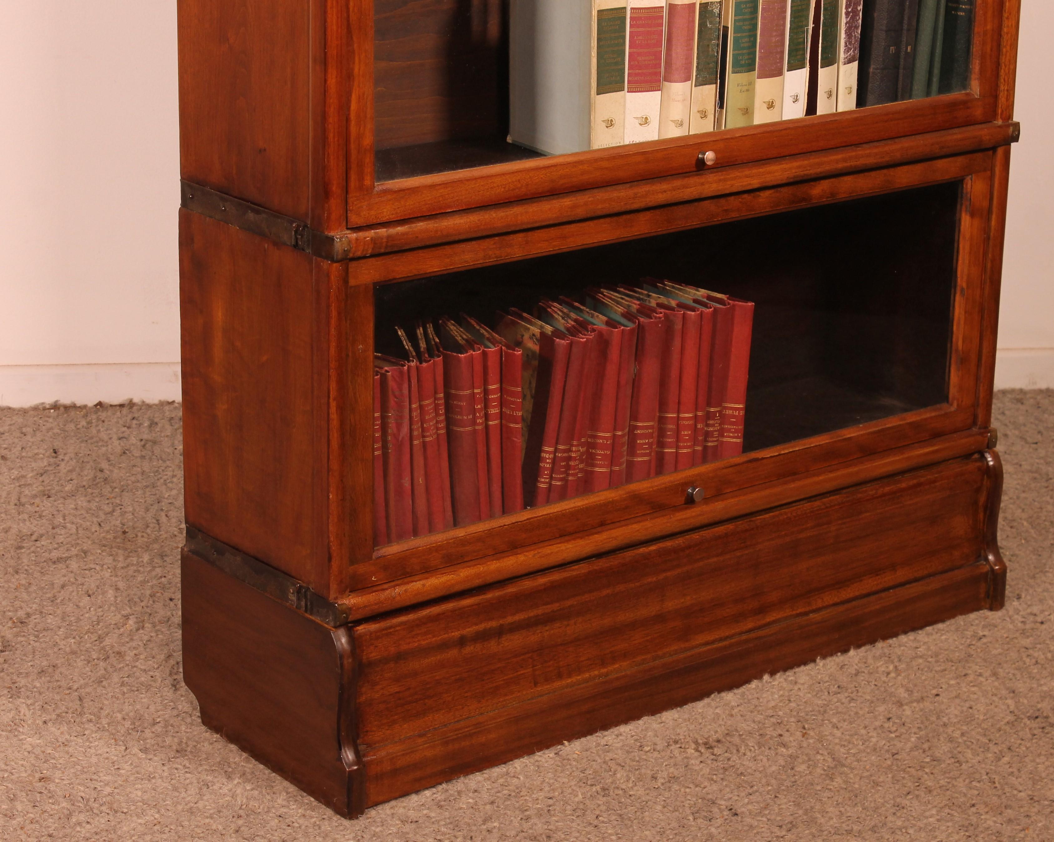 Globe Wernicke Bookcase In Mahogany Of 4 Elements For Sale 3