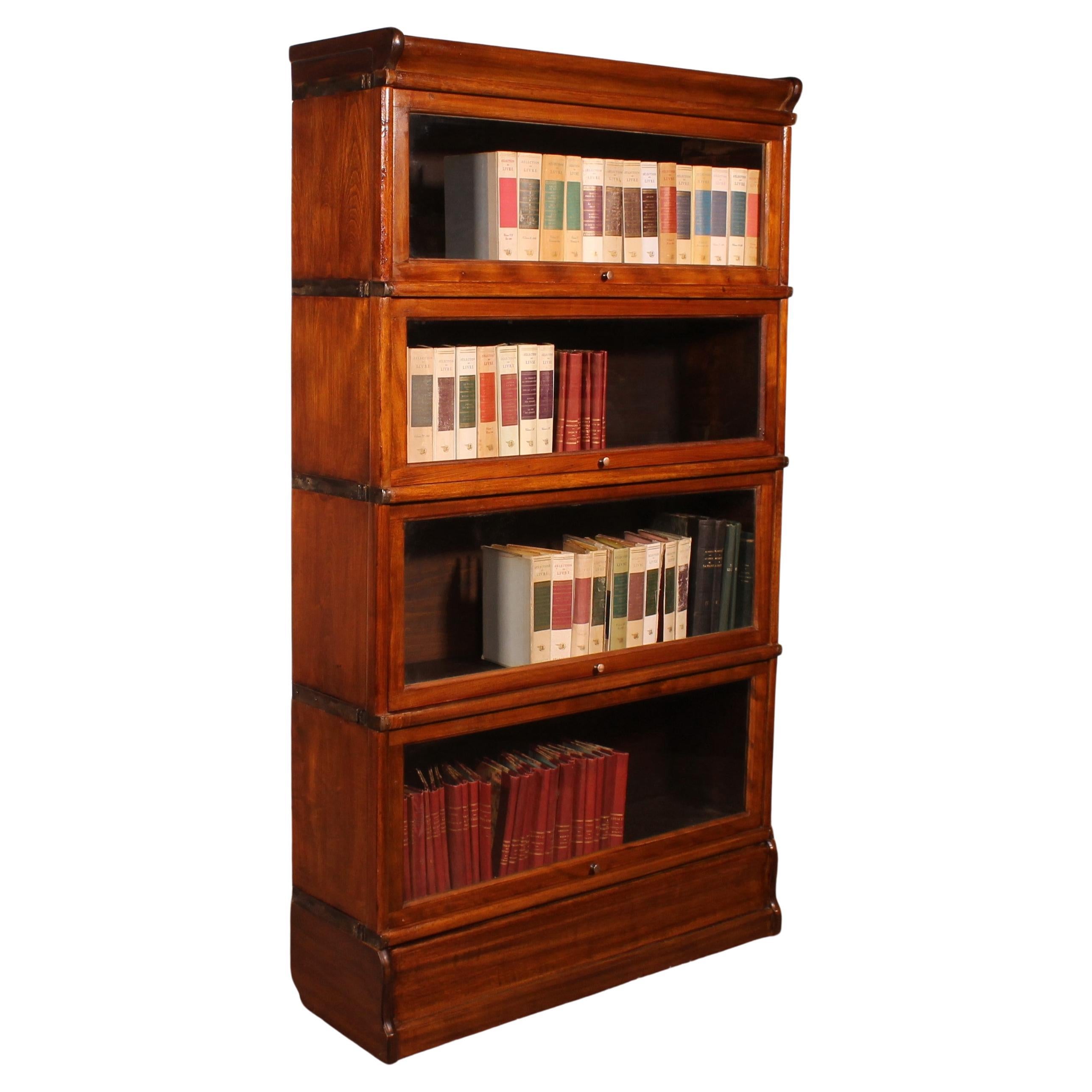 Globe Wernicke Bookcase In Mahogany Of 4 Elements For Sale