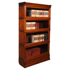 Antique Globe Wernicke Bookcase In Mahogany Of 4 Elements