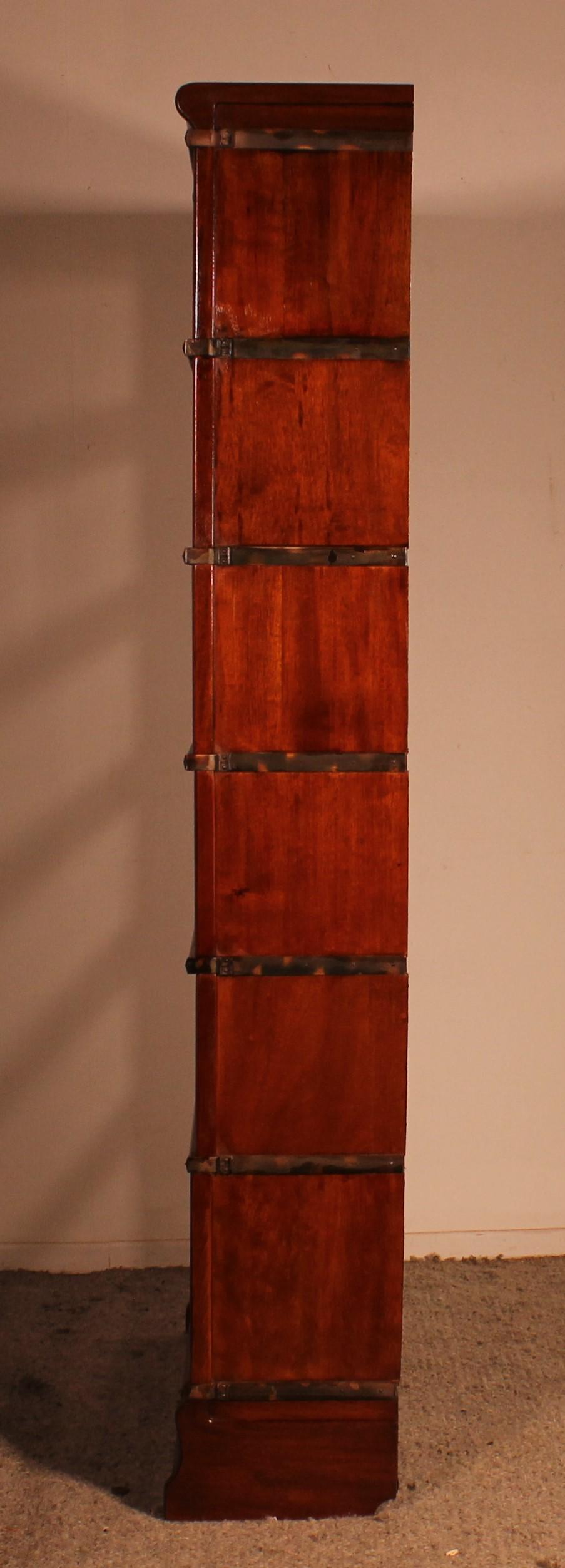 Globe Wernicke Bookcase In Mahogany Of 6 Elements For Sale 3
