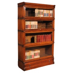 Globe Wernicke Bookcase In Oak Of 4 Elements