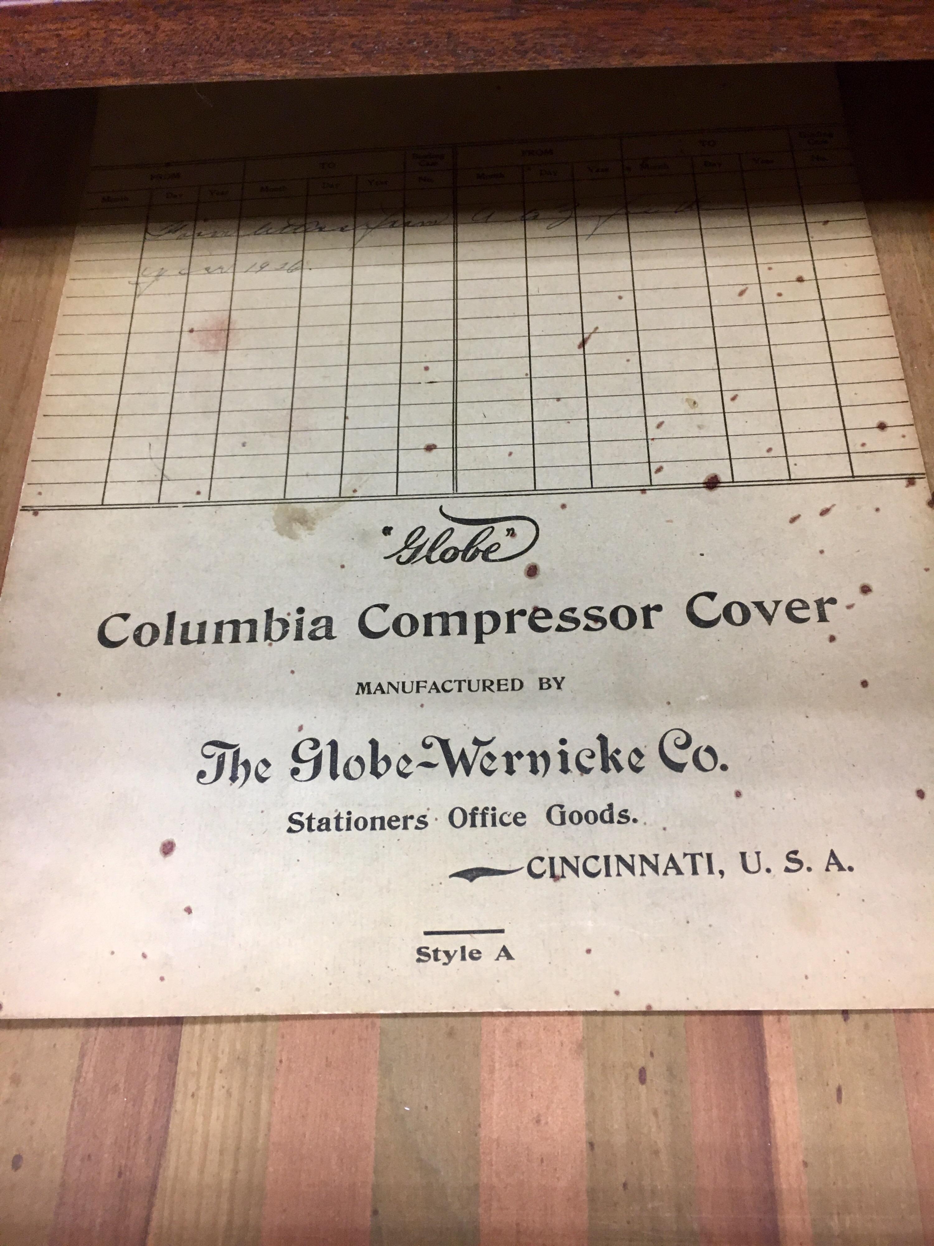 Metal Globe Wernicke Company Signed Antique File Cabinet 1926 Credenza