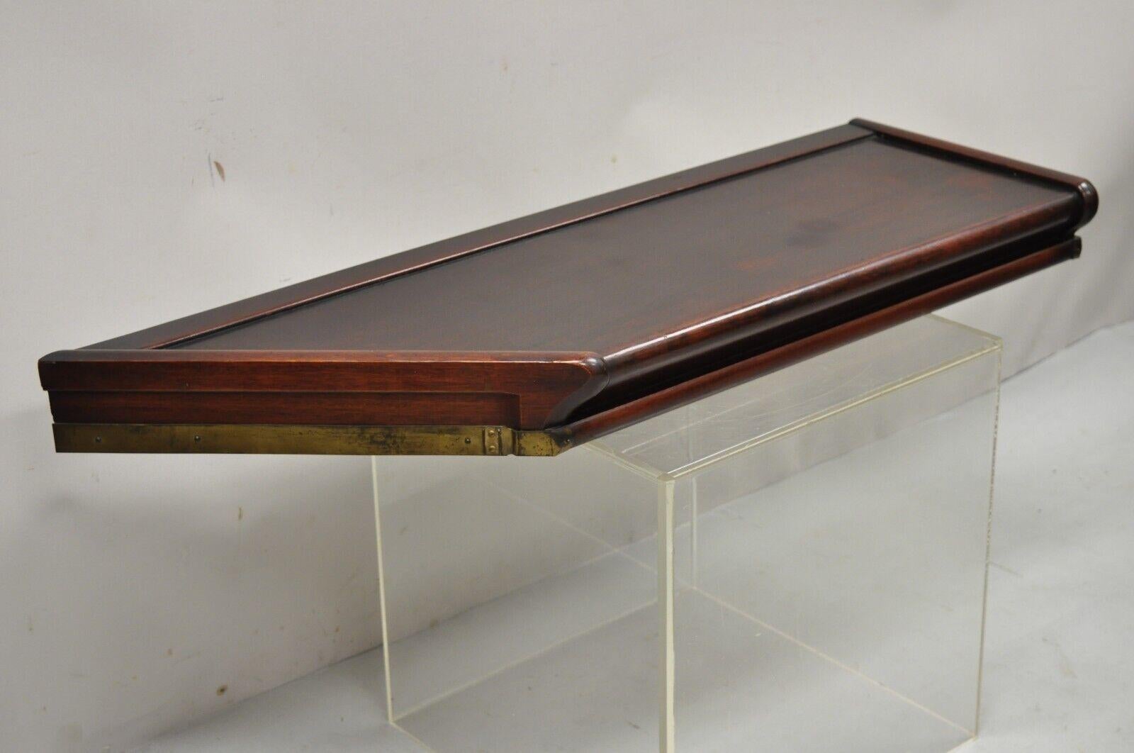 Globe Wernicke Grade 598 1/2 Mahogany barrister lawyer bookcase corner top section. Item features very rare piece, mahogany wood, metal bands, unique corner section top. Circa Early 1900s. Measurements: 3