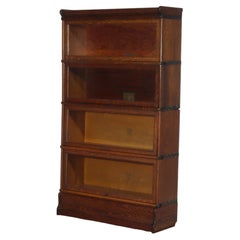Globe Wernicke/Macey Arts & Crafts 4-Stack Oak Barrister Bookcase c1910