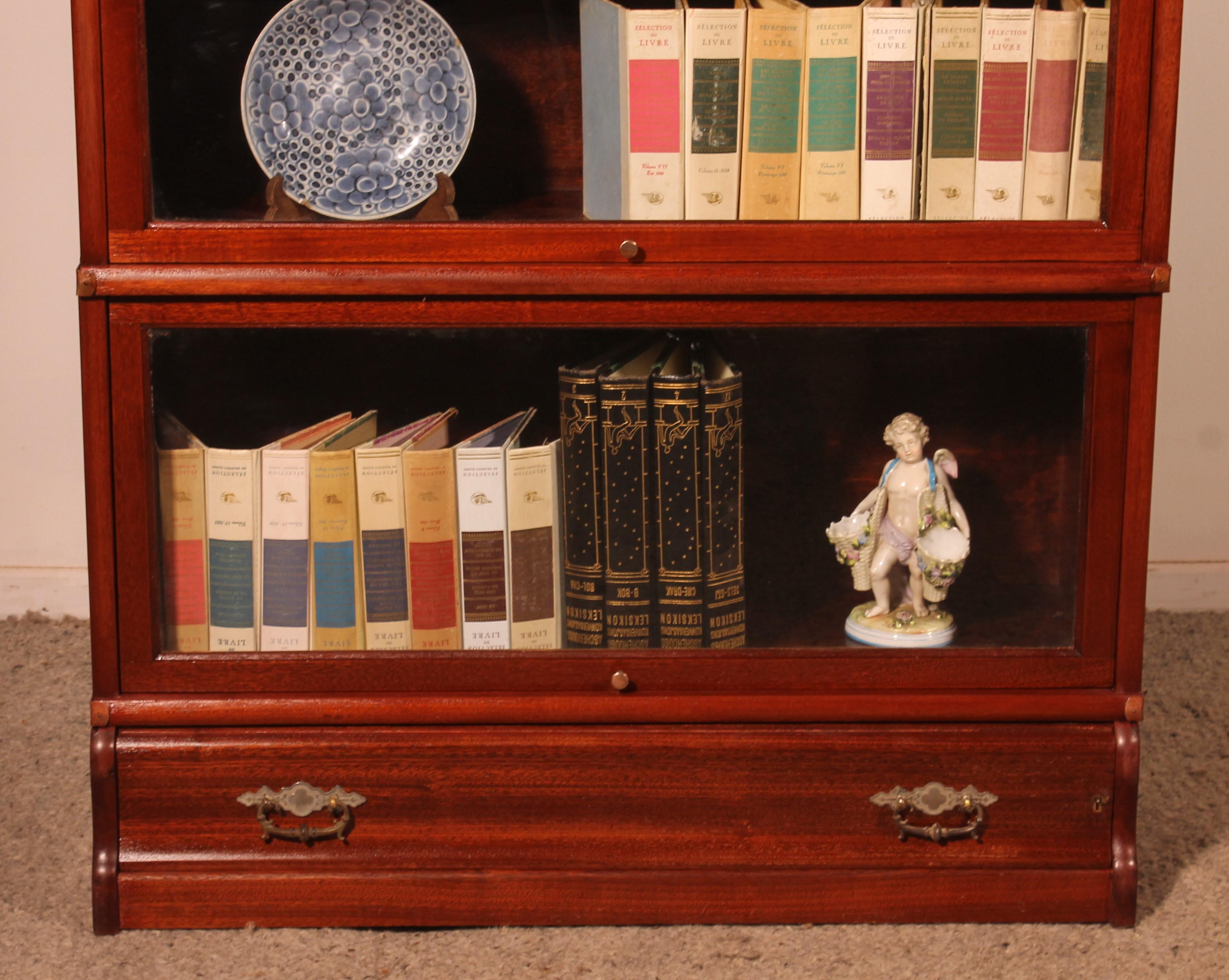 Edoardiano Libreria Globe Wernicke in mogano in vendita