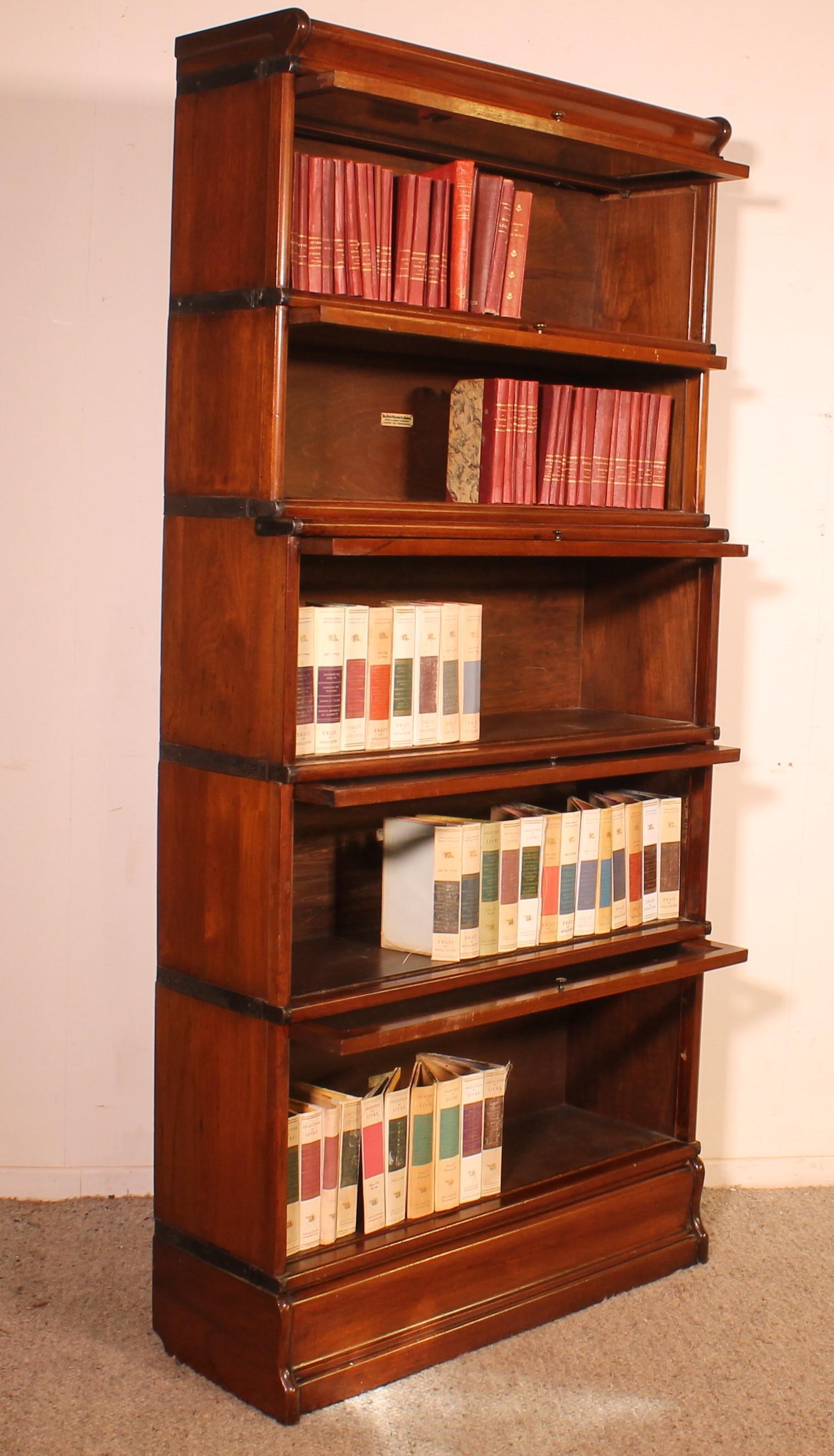 XIX secolo Globe Wernicke Libreria in mogano di 5 elementi in vendita