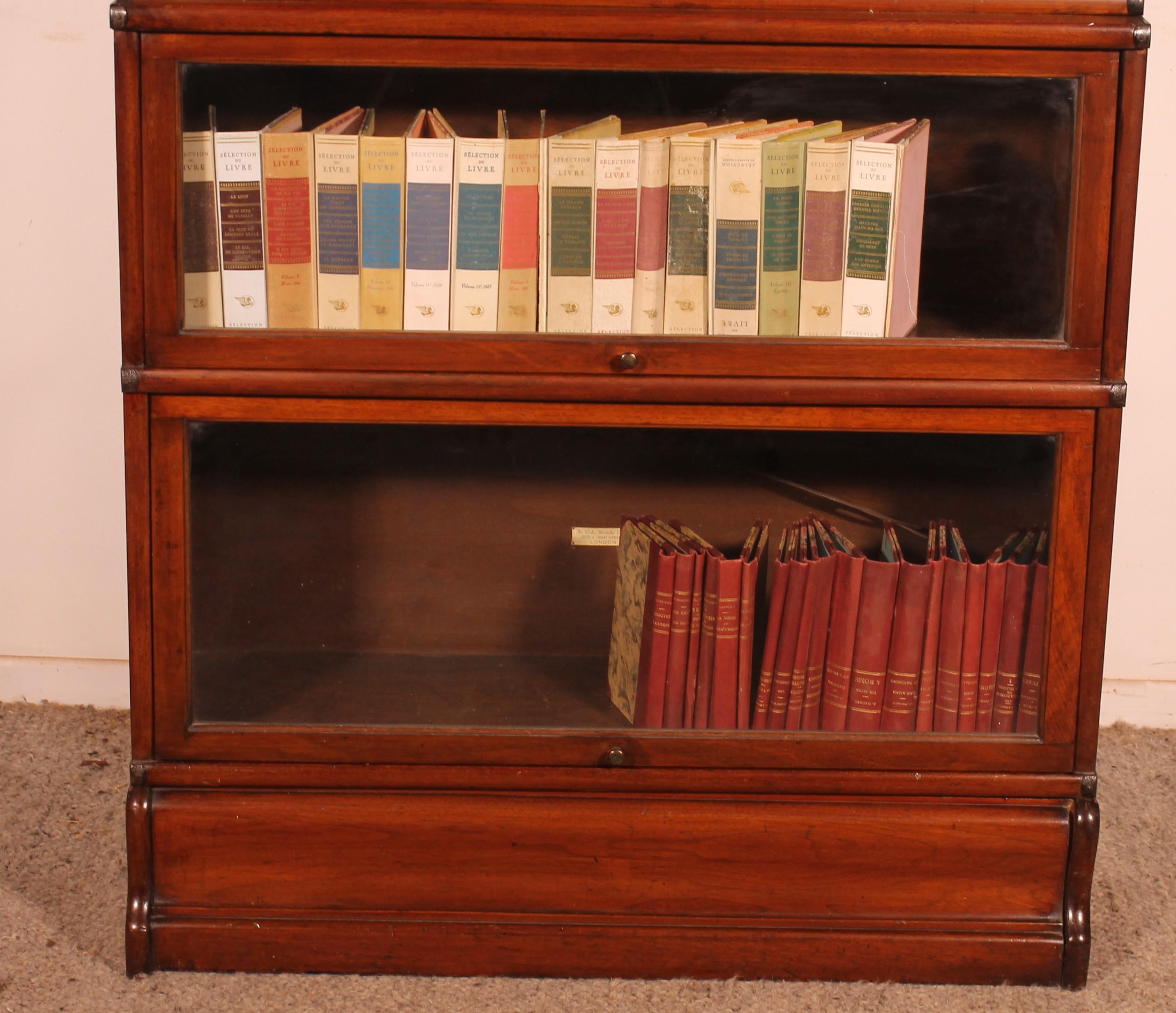 Edoardiano Globe Wernicke Libreria in mogano con 4 elementi e due parti inferiori avanzate in vendita