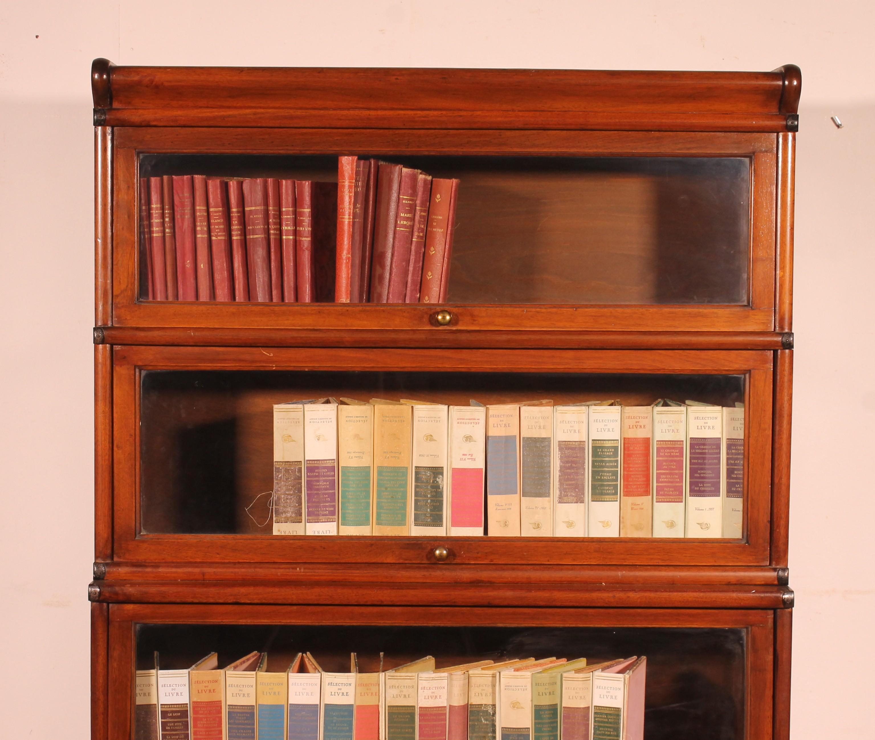 Britannico Globe Wernicke Libreria in mogano con 4 elementi e due parti inferiori avanzate in vendita