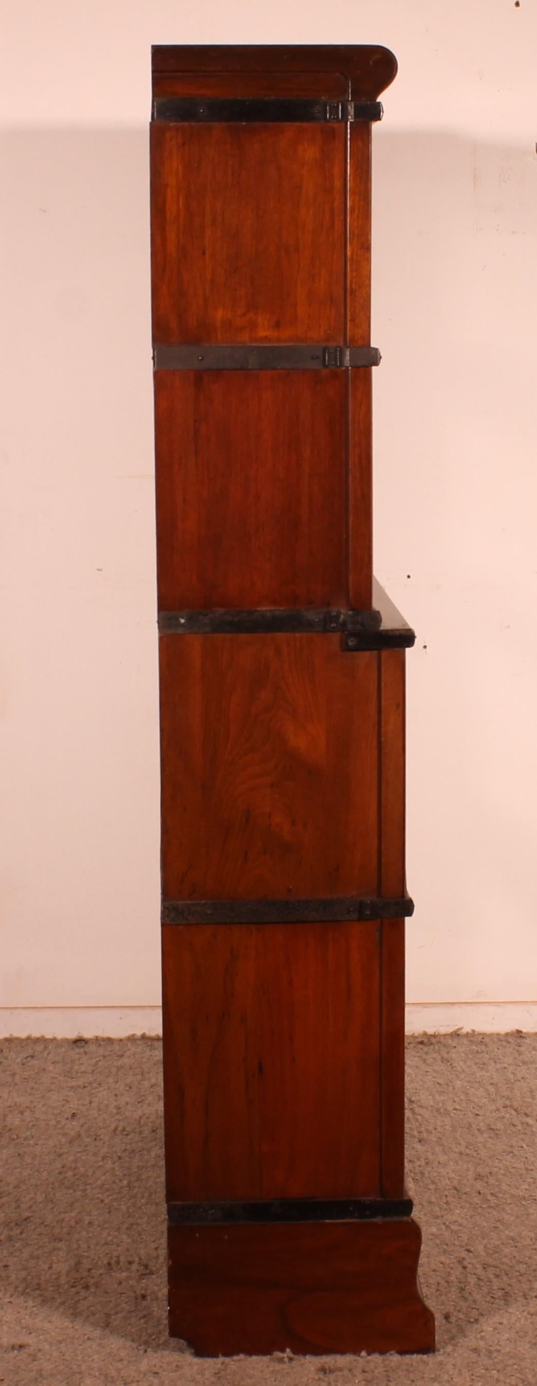 Mogano Globe Wernicke Libreria in mogano con 4 elementi e due parti inferiori avanzate in vendita