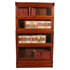 Globe Wernicke Librería De Caoba Con 4 Elementos Y Dos Partes Inferiores Avanzadas