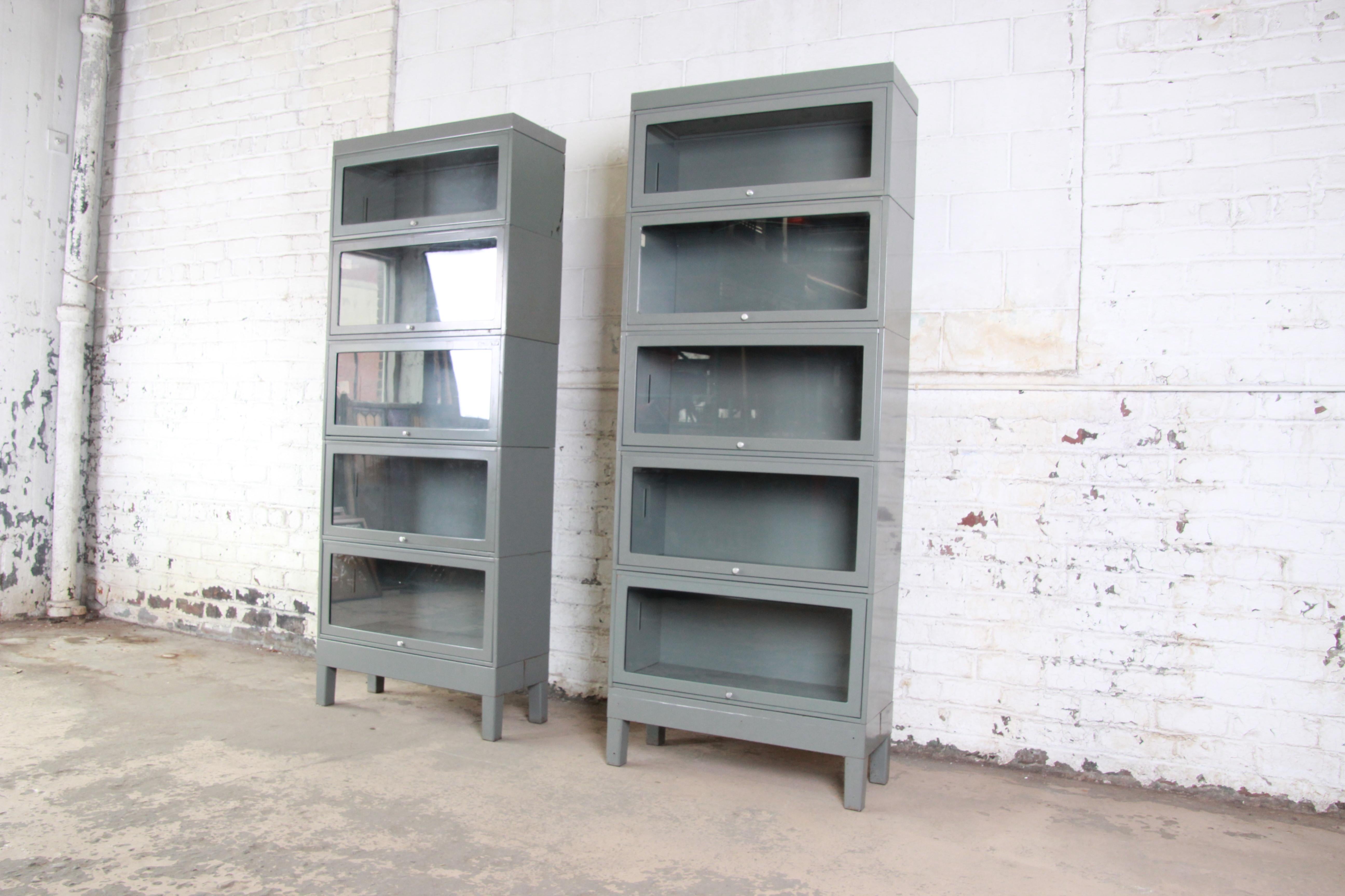 globe wernicke metal barrister bookcase