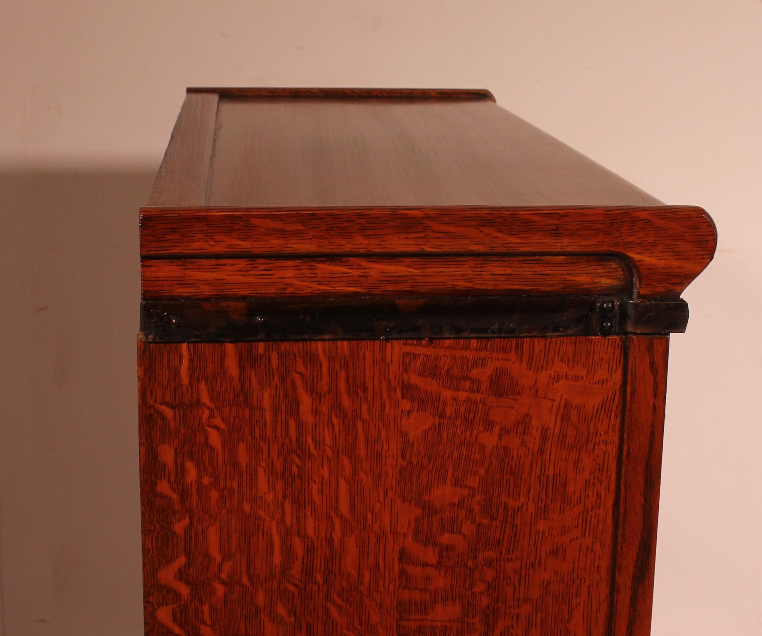 19th Century Globe Wernicke Oak Bookcase Set Of 2 For Sale