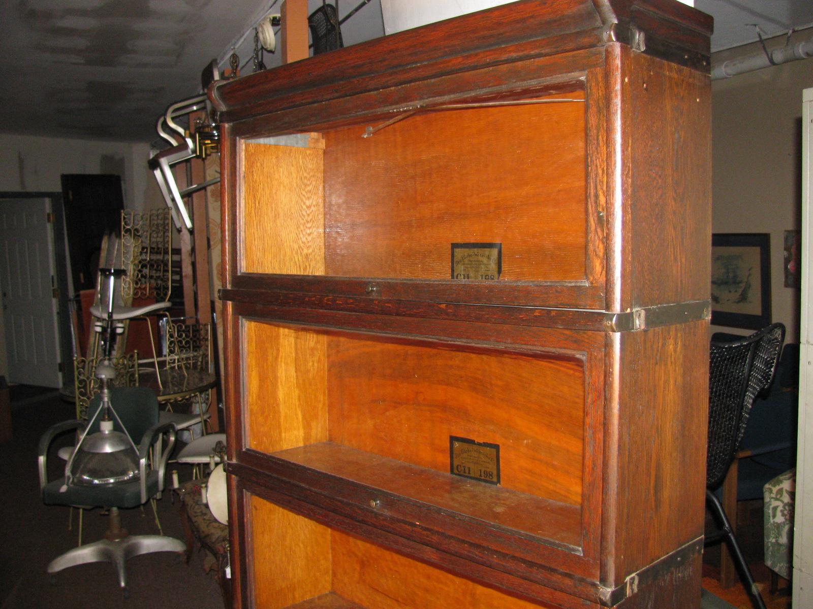 Globe Wernicke Oak Stacking Barrister Bookcase 7 Sections 2