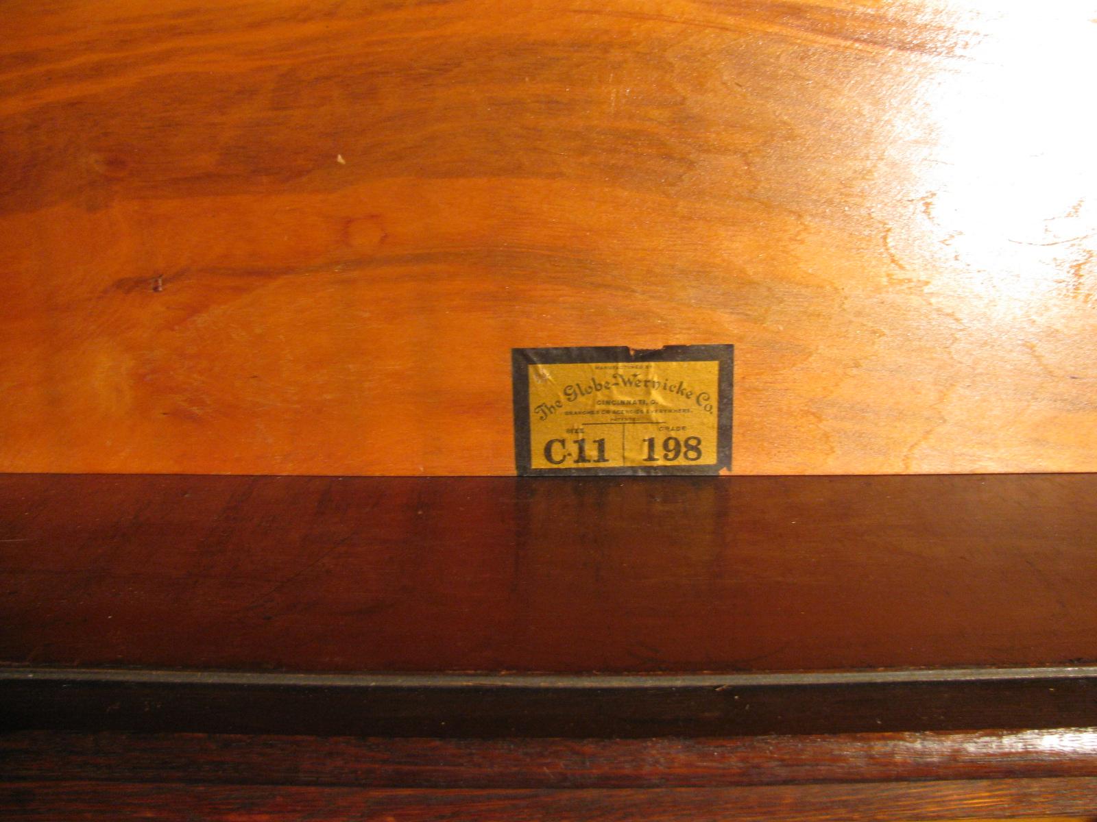 Stained Globe Wernicke Oak Stacking Barrister Bookcase 7 Sections