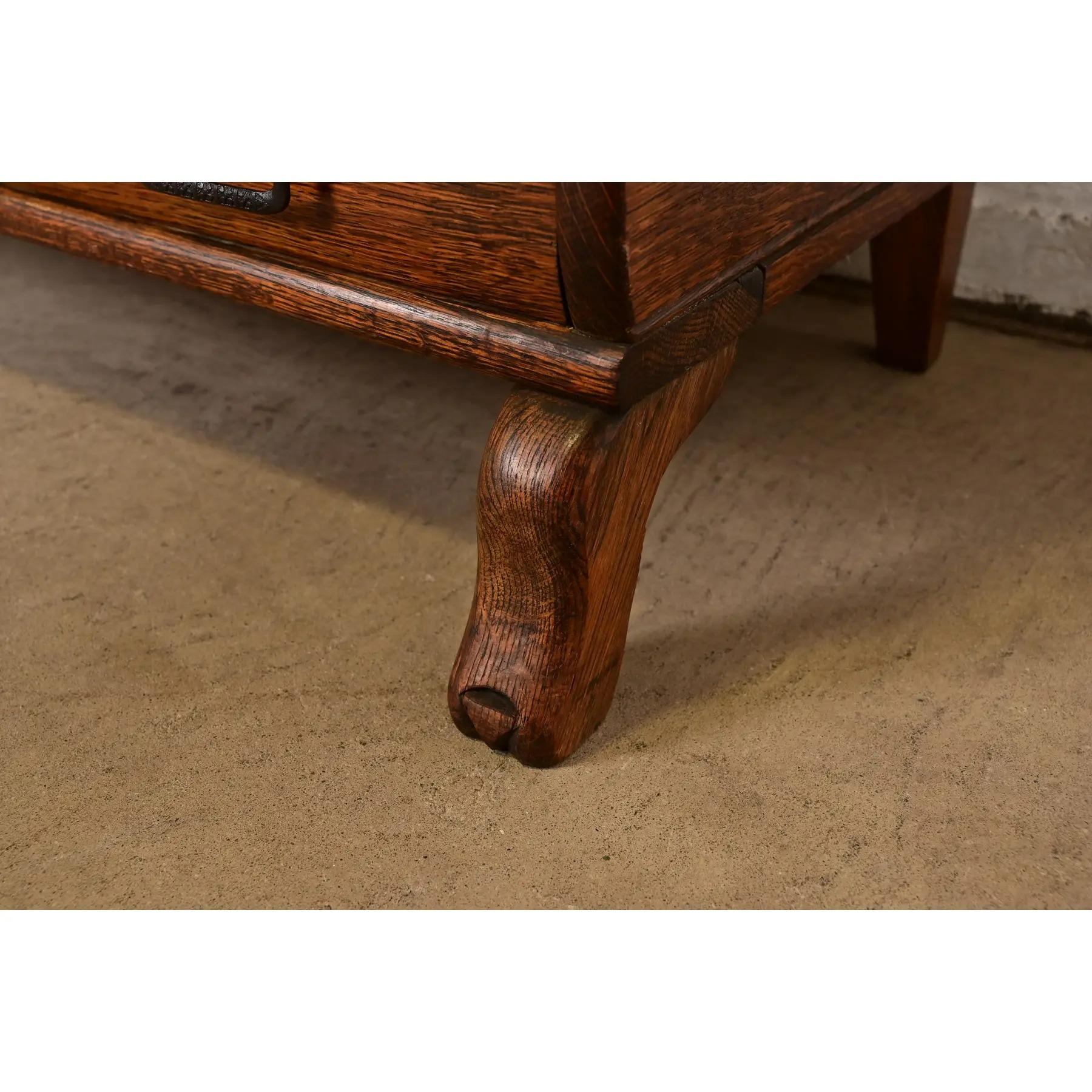 Globe Wernicke Stile antico Mission Arts & Crafts in quercia Scrivania a ribalta in vendita 3