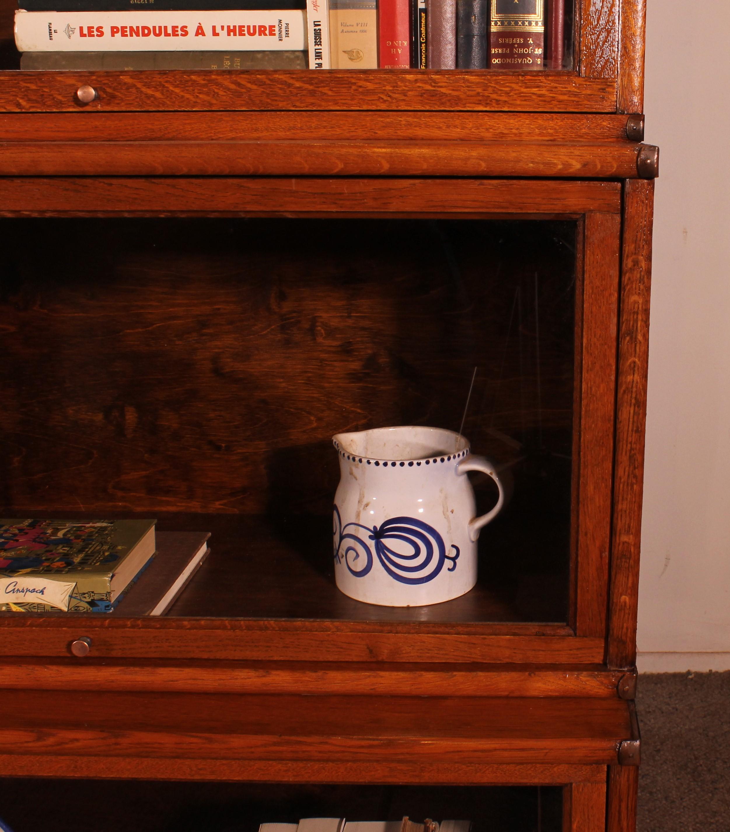 Libreria a cascata Globe Wernicke in Oak Light - XIX secolo in vendita 2