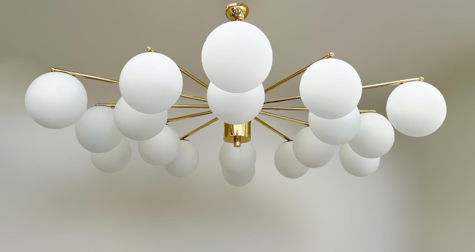 Contemporary Globes Chandelier by Fabio Ltd For Sale