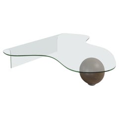 Table basse Globewoo en verre transparent