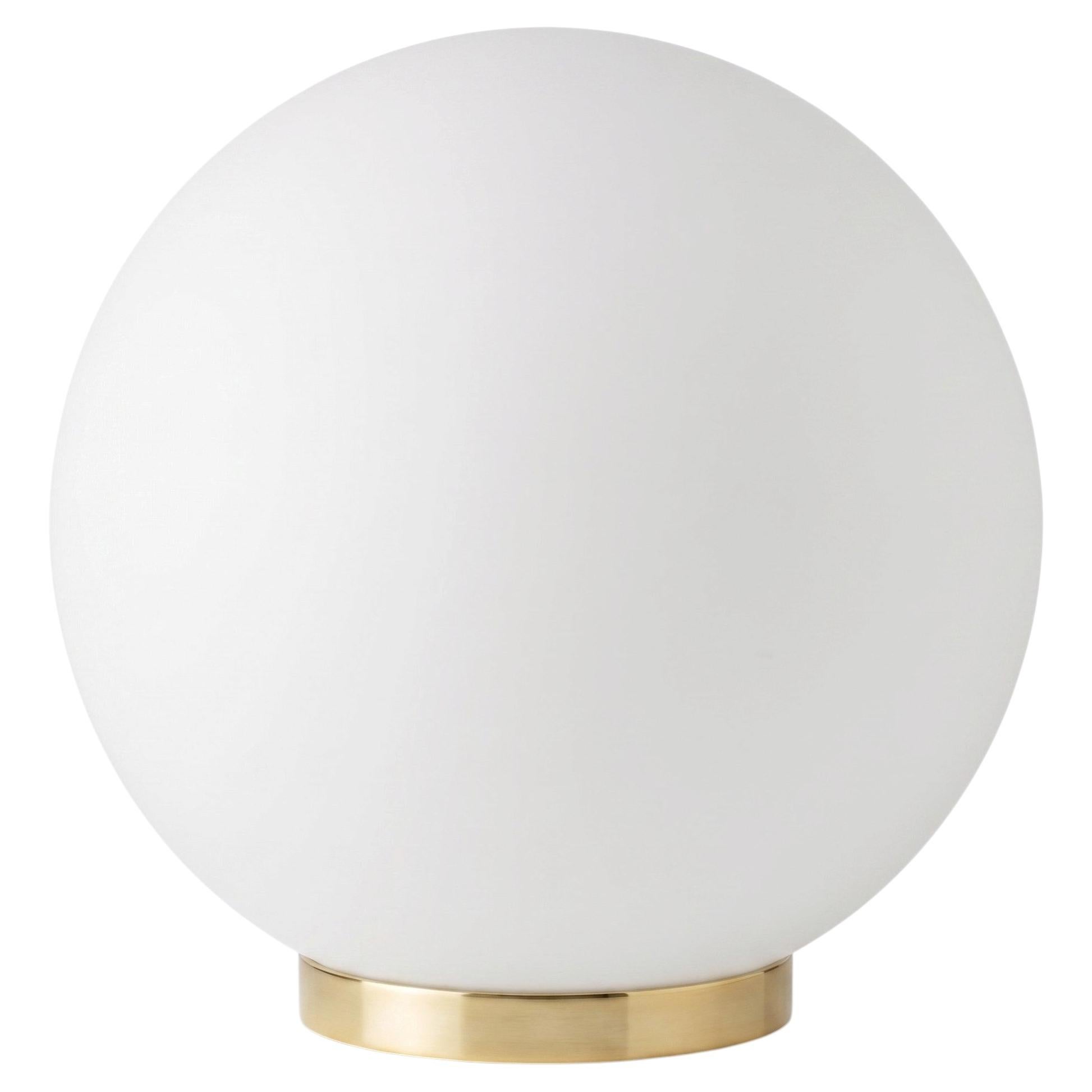 GLOBO 400 - big globe table lamp with brass, nickel or chrome - by Candas