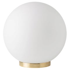 GLOBO 400 - big globe table lamp with brass, nickel or chrome - by Candas