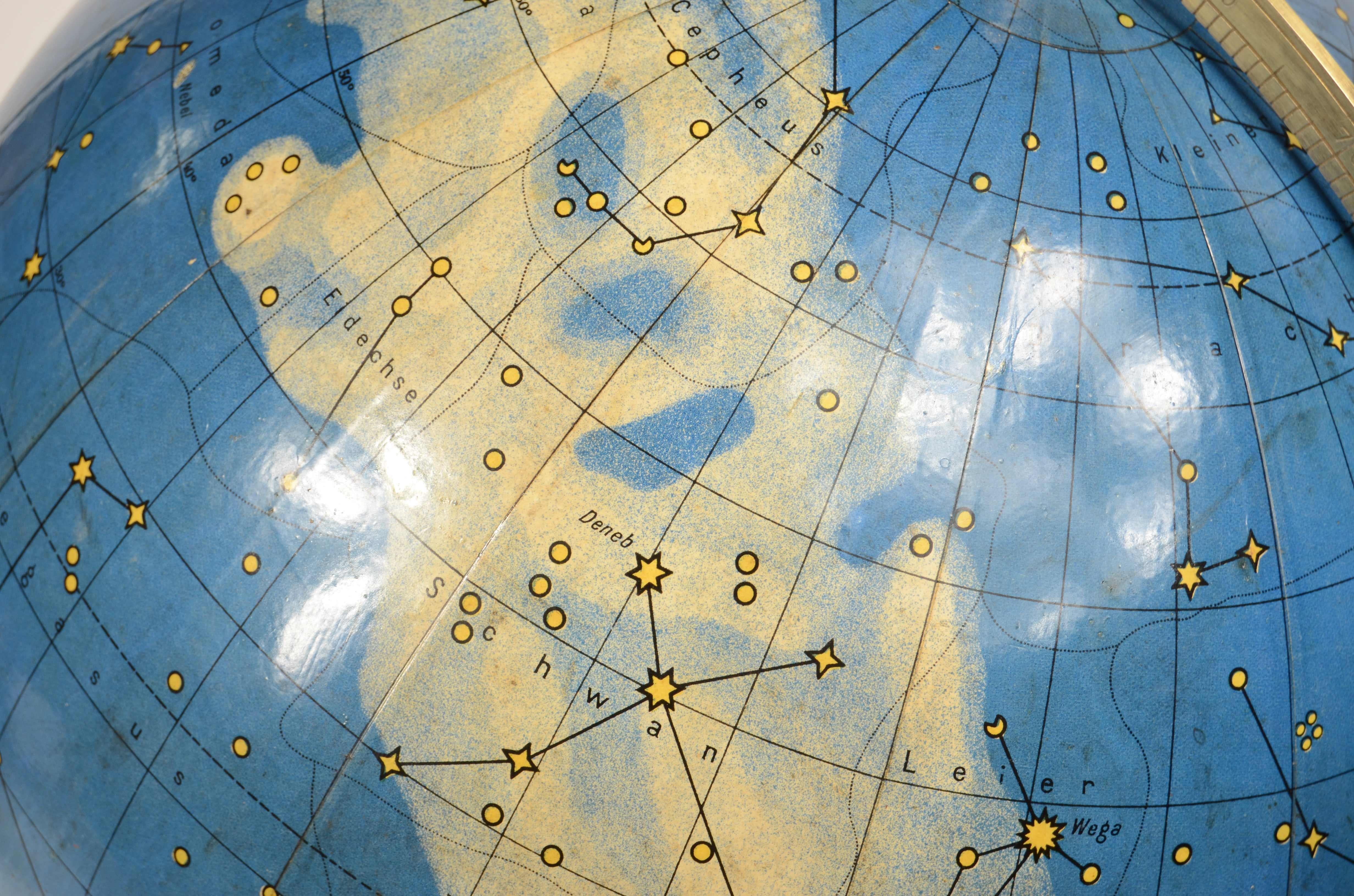 Globo celeste Columbus–Himmelglobus Kartograph C. Luther degli anni trenta im Angebot 8