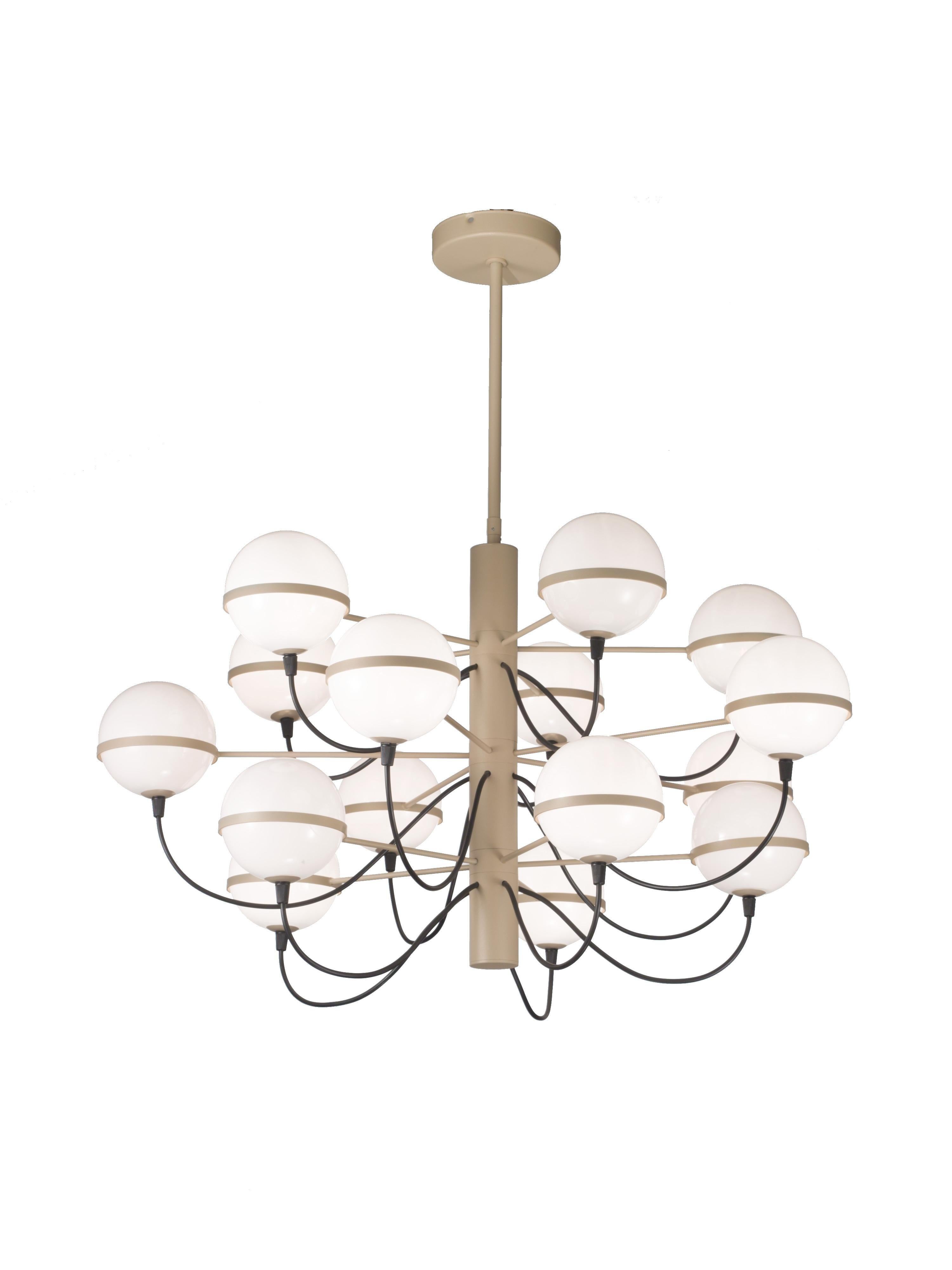 Mid-Century moderno Lampadario Globo di Fabio LTD in vendita