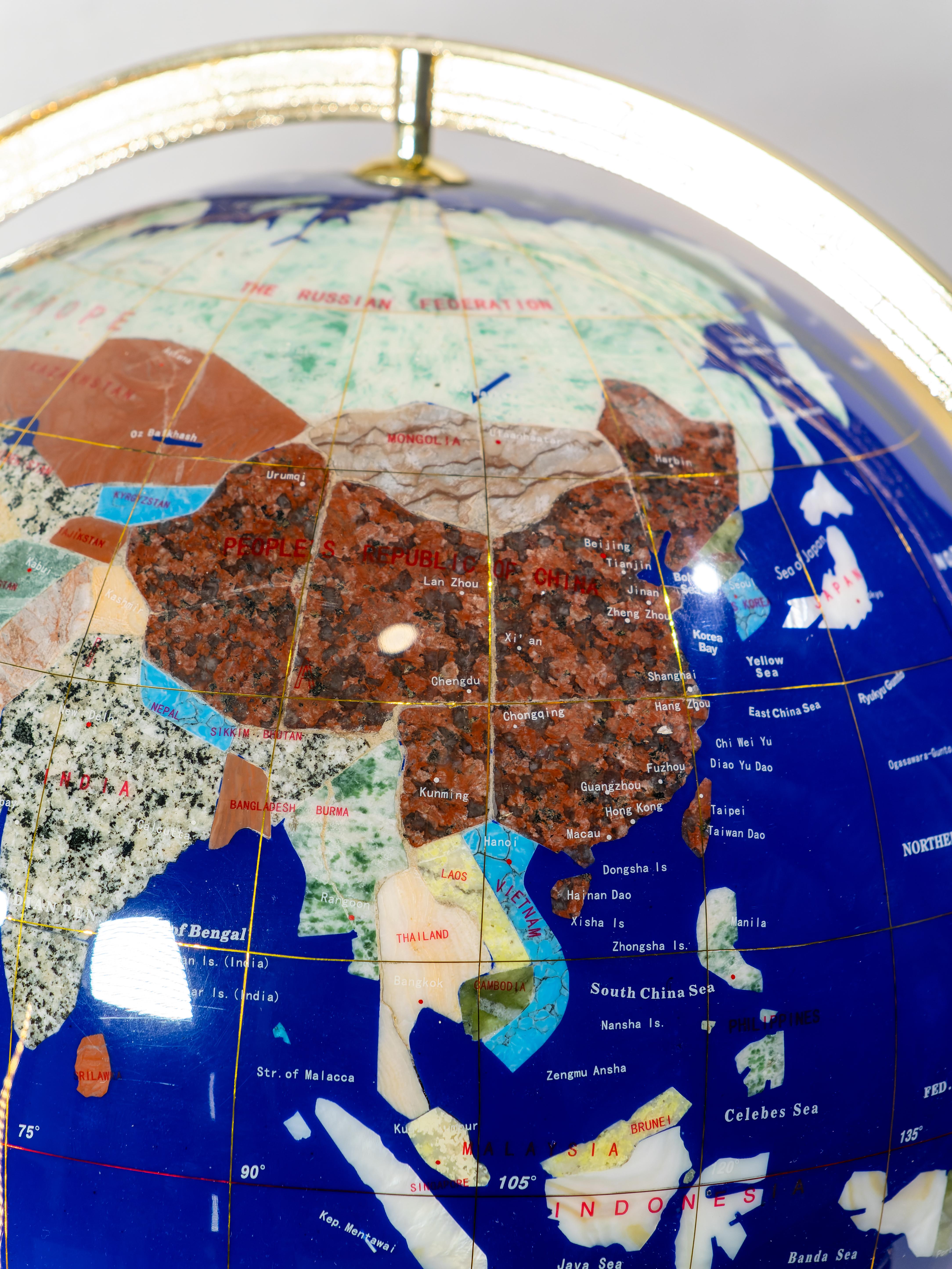 Globe terrestre attribué à Maitland Bon état - En vente à Bastia Umbra, IT