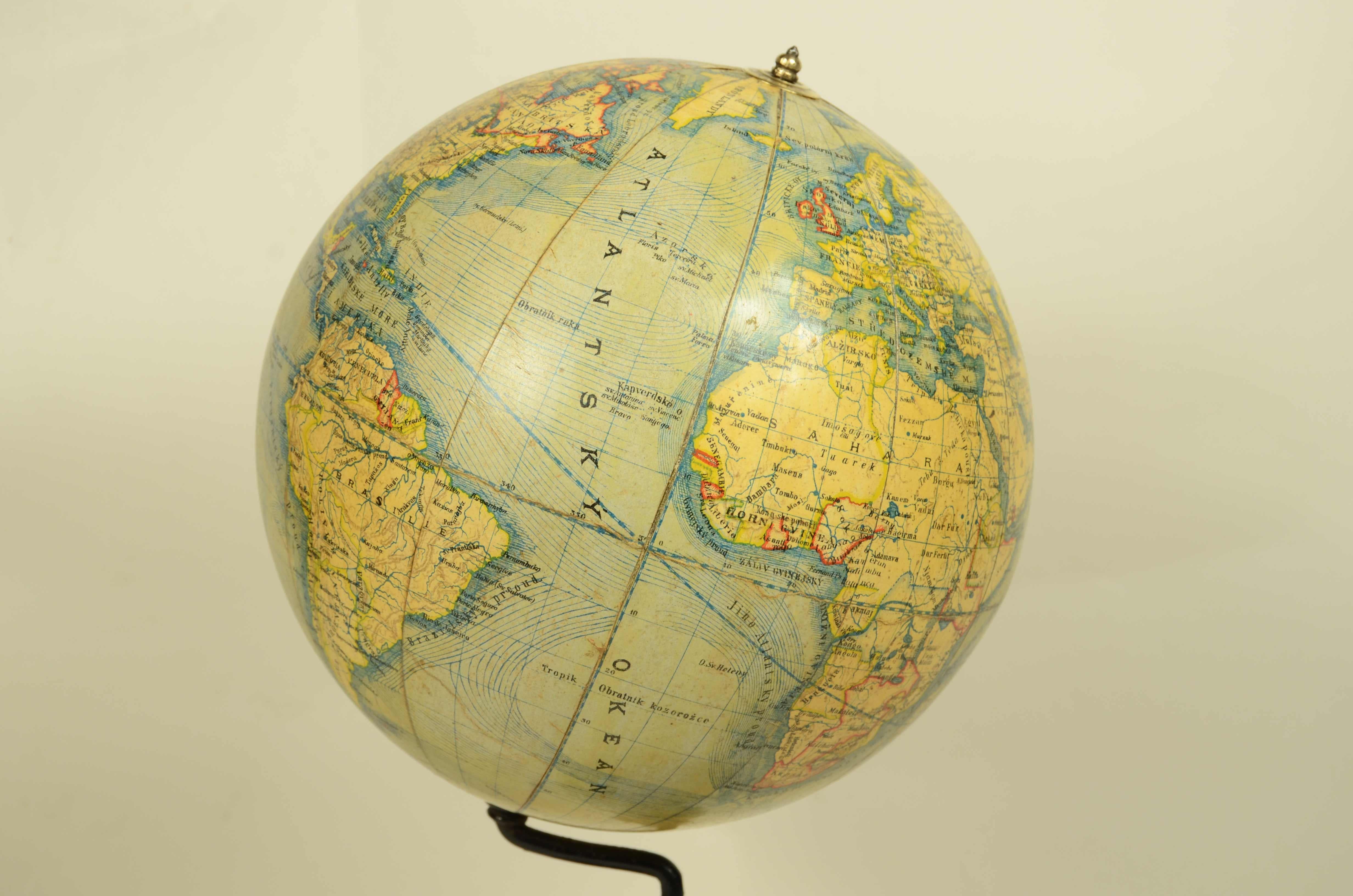 Globo del geografo cartografo dell’ Impero Austro-Ungarico Jan Felkl  del 1870 in vendita 3