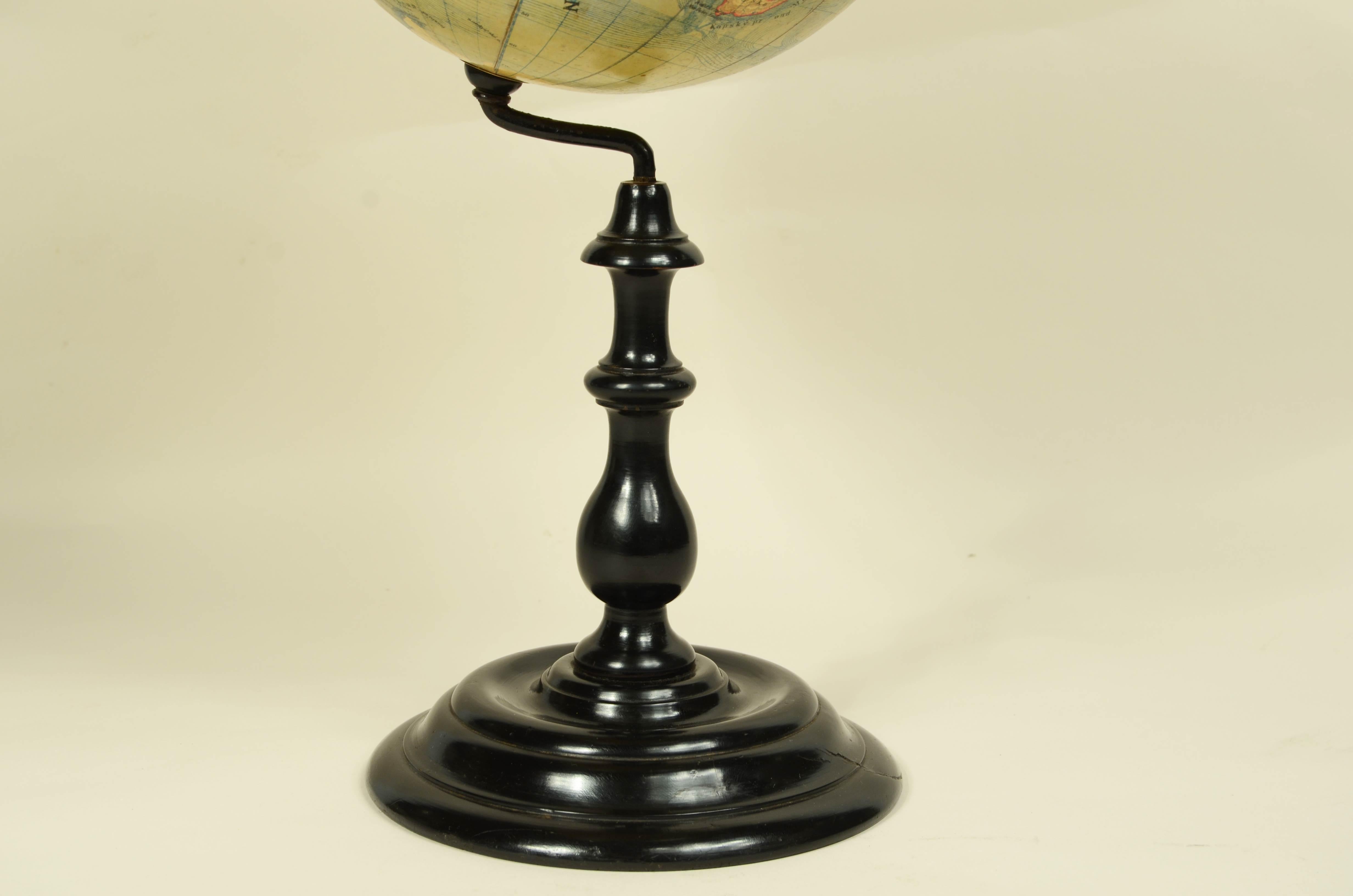 Globo del geografo cartografo dell’ Impero Austro-Ungarico Jan Felkl  del 1870 in vendita 4