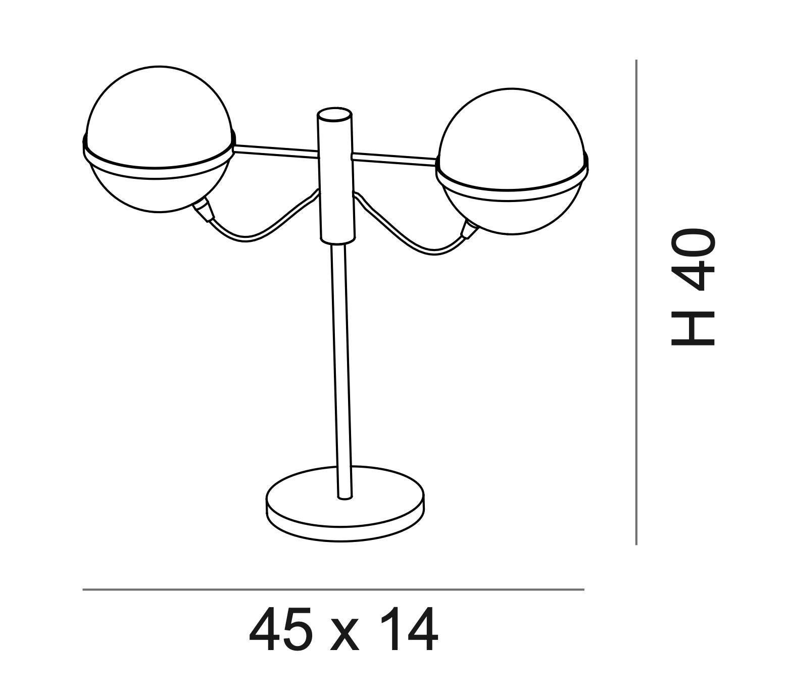 Globo Table Lamp by Fabio Ltd In New Condition For Sale In Los Angeles, CA