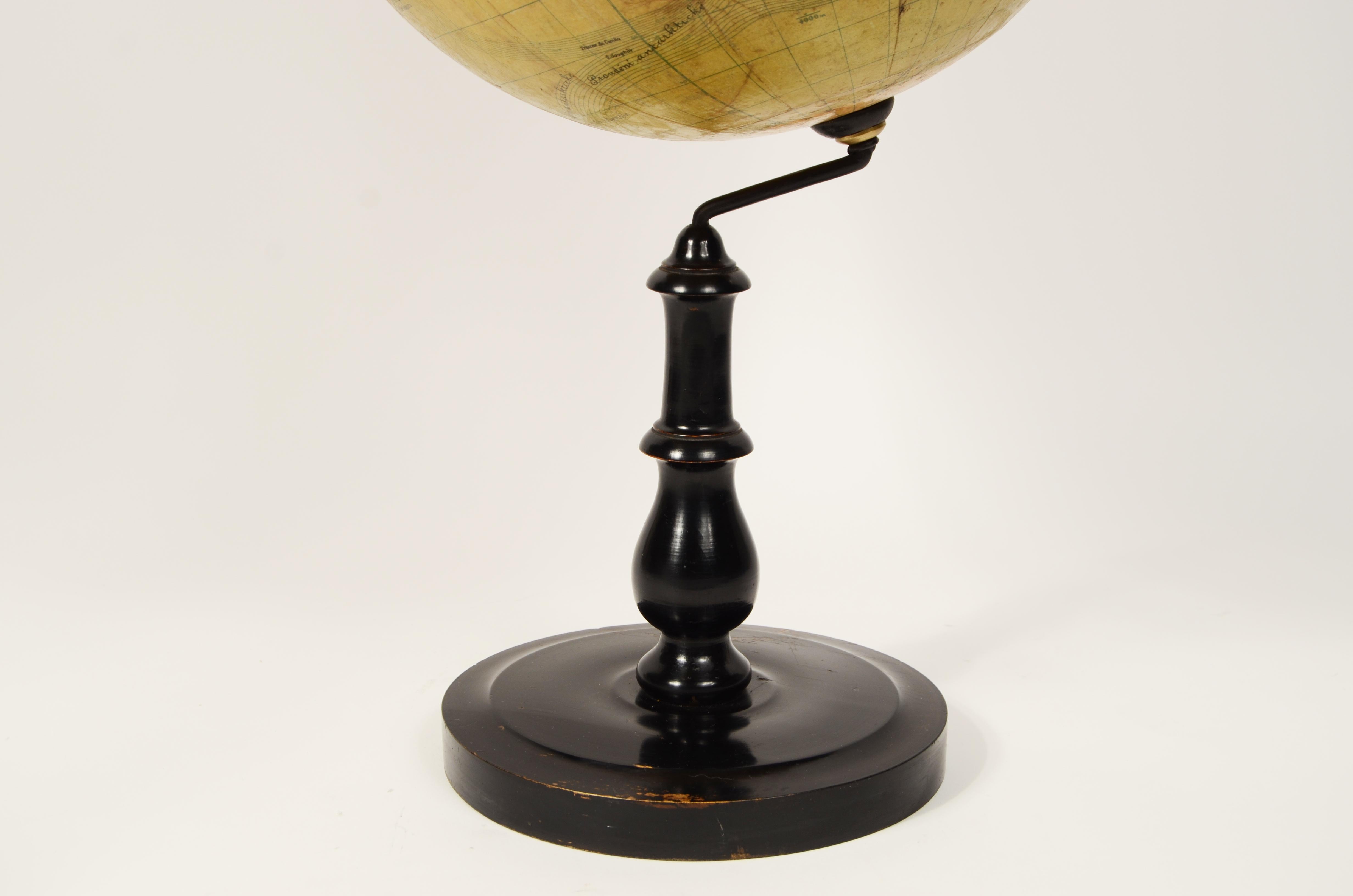 Globo terrestre del geografo e cartografo dell’ Impero Austro-Ungarico Jan Felkl en venta 11