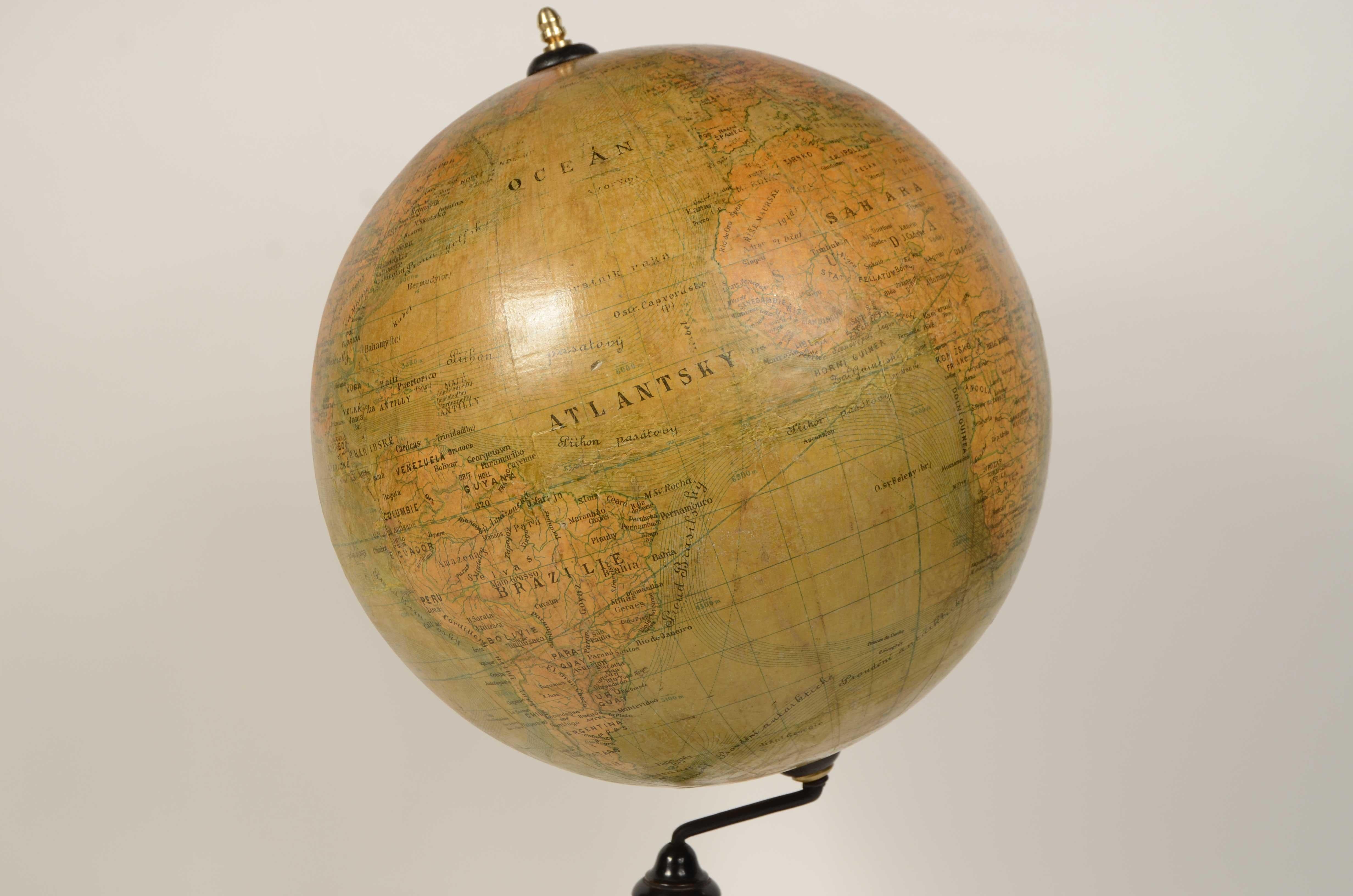 Globo terrestre del geografo e cartografo dell’ Impero Austro-Ungarico Jan Felkl en venta 2